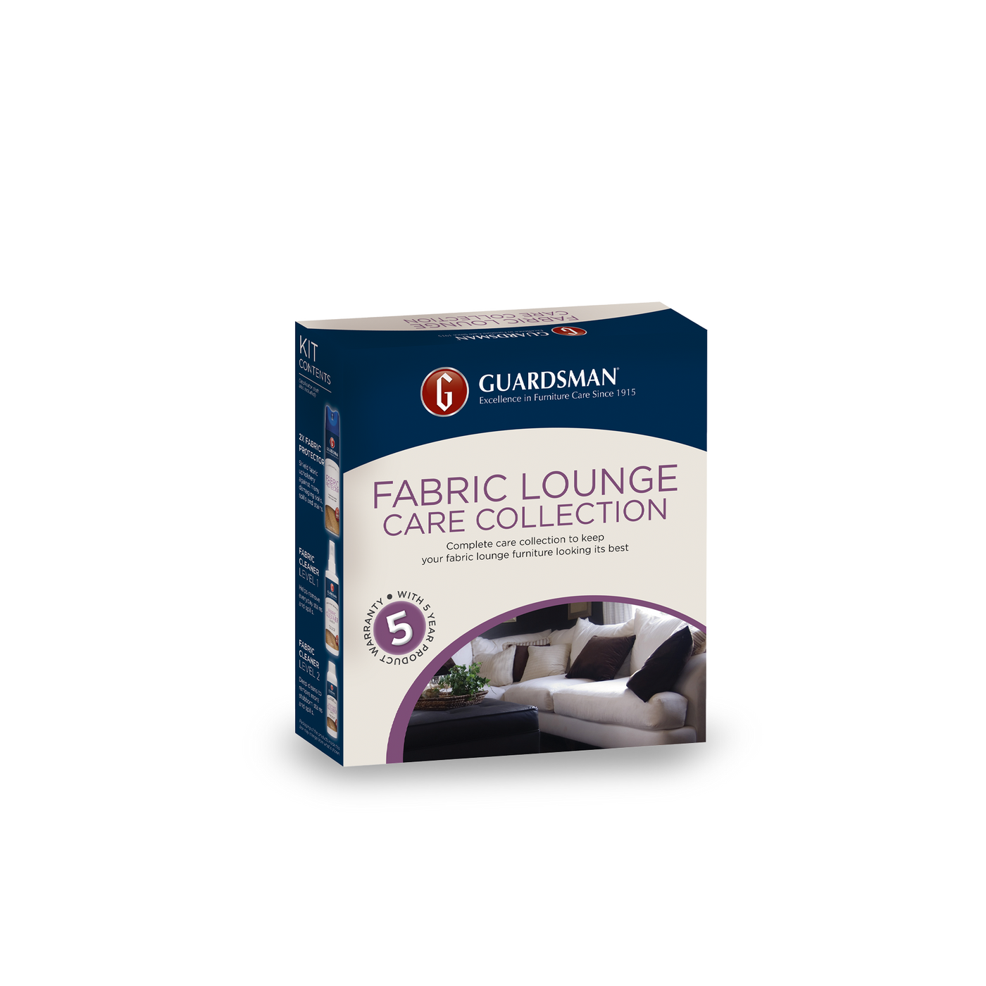 Guardsman Product Warranty Modular Fabric Lounge - 5-8 Seats - 5 Year