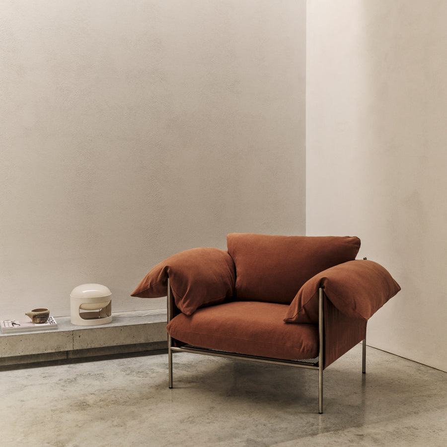 ELLISON STUDIOS. Alva Armchair in cabarita hazel.