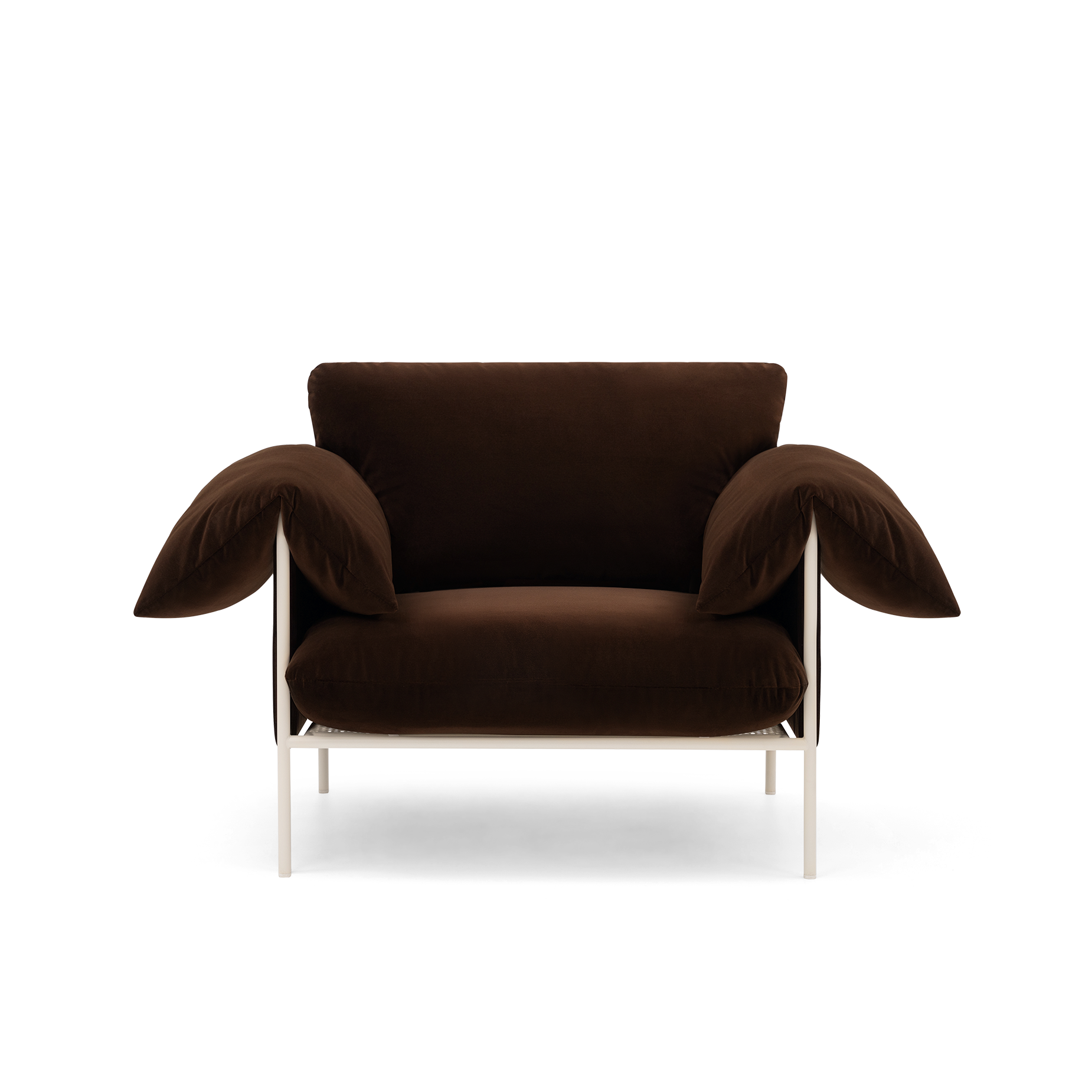 ELLISON STUDIOS. Alva Armchair in brown avalon piccolo.