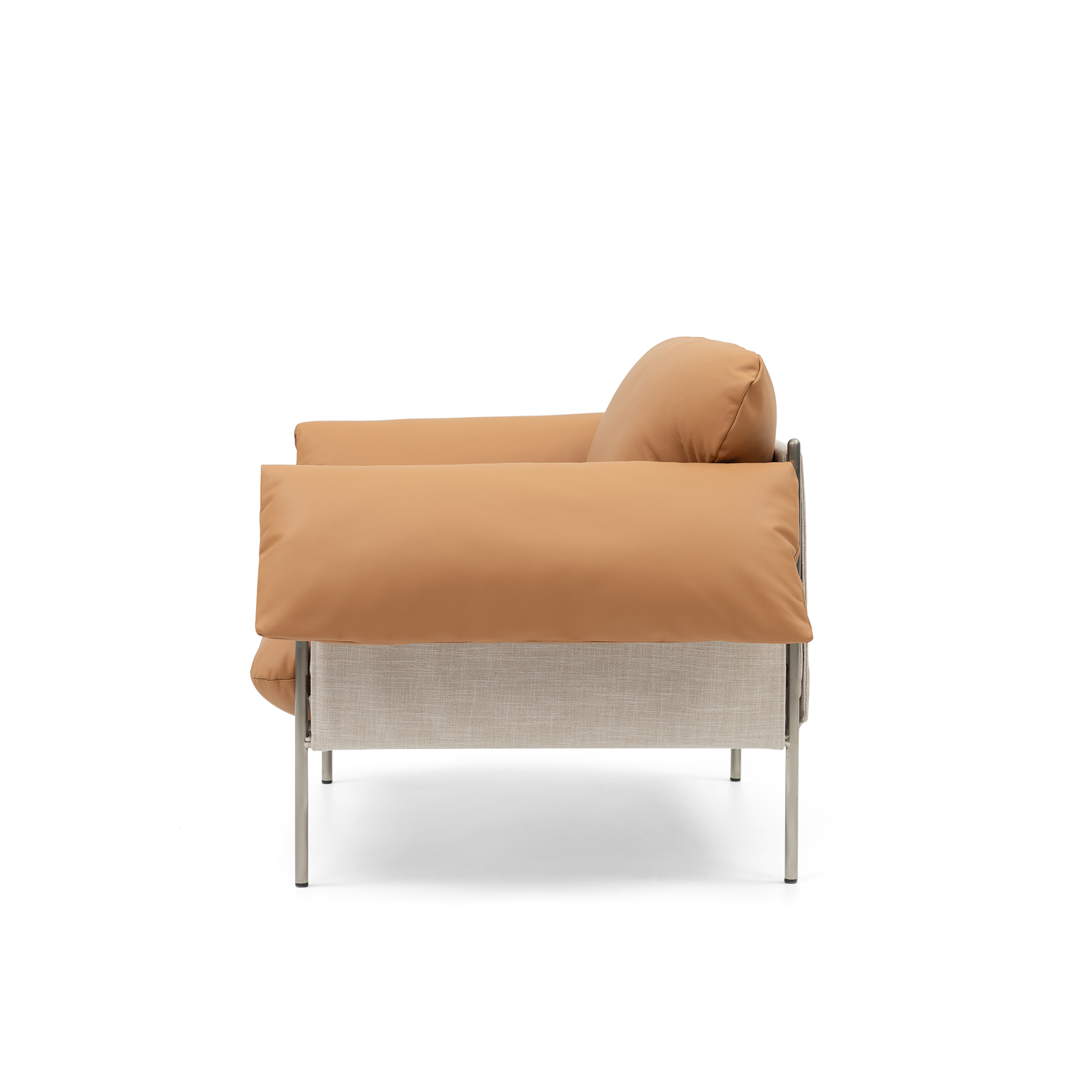 ELLISON STUDIOS. Alva Armchair in leather simpson tan.