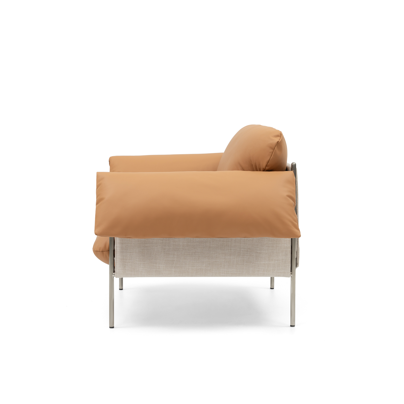 ELLISON STUDIOS. Alva Armchair in leather simpson tan.