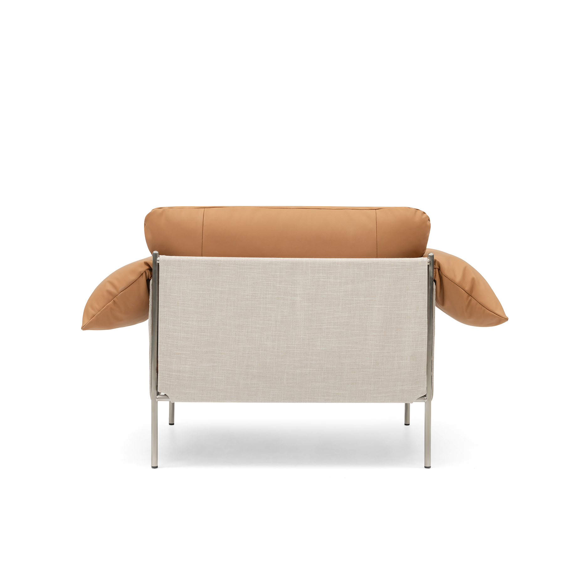 ELLISON STUDIOS. Alva Armchair in leather simpson tan.