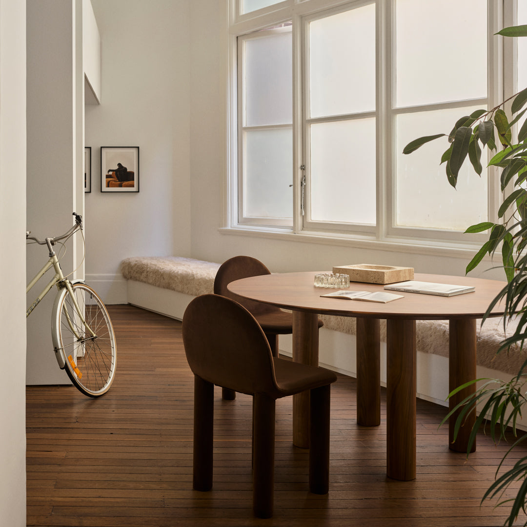 ELLISON STUDIOS. Arch Dining Chair in Avalon Piccolo