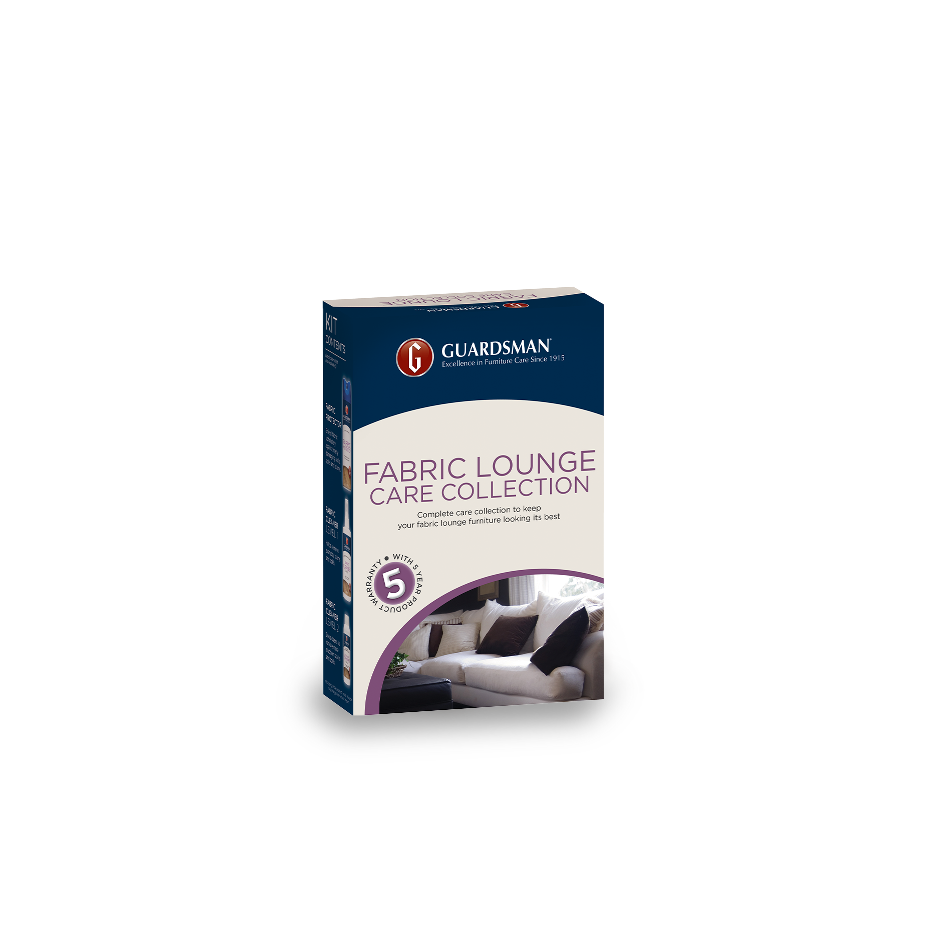 Guardsman Product Warranty Fabric Lounge - 2-4 Seats - 5 Year