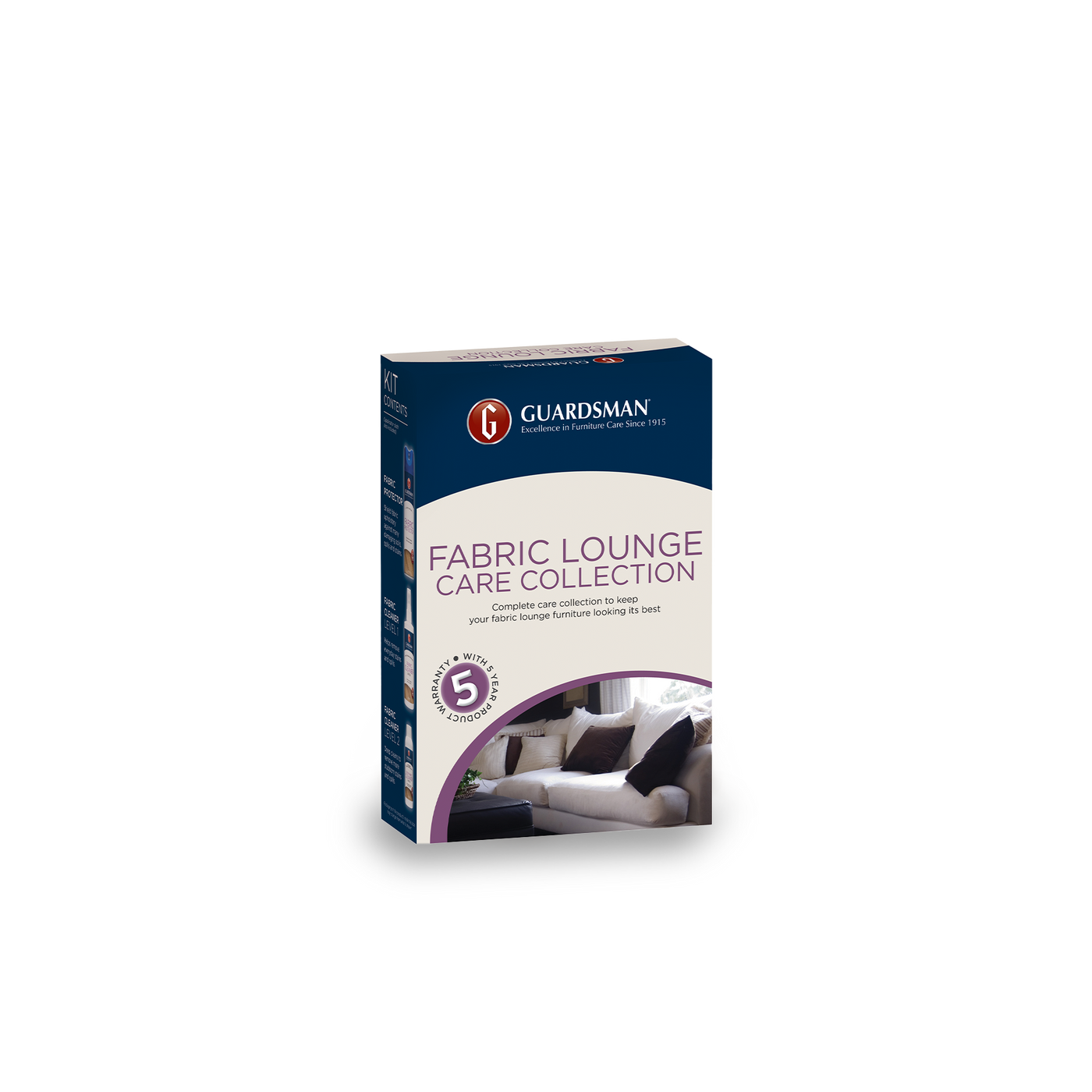 Guardsman Product Warranty Fabric Lounge - 2-4 Seats - 5 Year