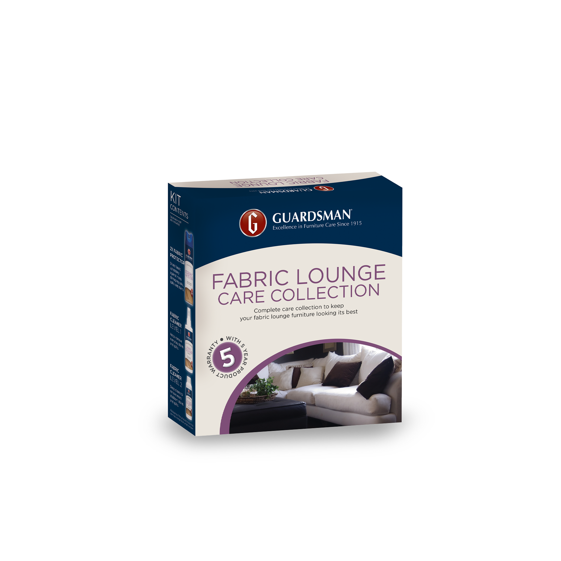 Guardsman Product Warranty Modular Fabric Lounge - 5-8 Seats - 5 Year