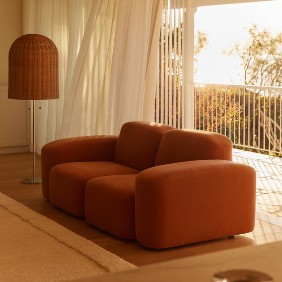 Muse 2 Seat Sofa - [ Cabarita Hazel ]