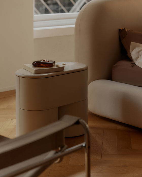 Fin Bedside - [ Tofu & Marble Cosmos Crema ]