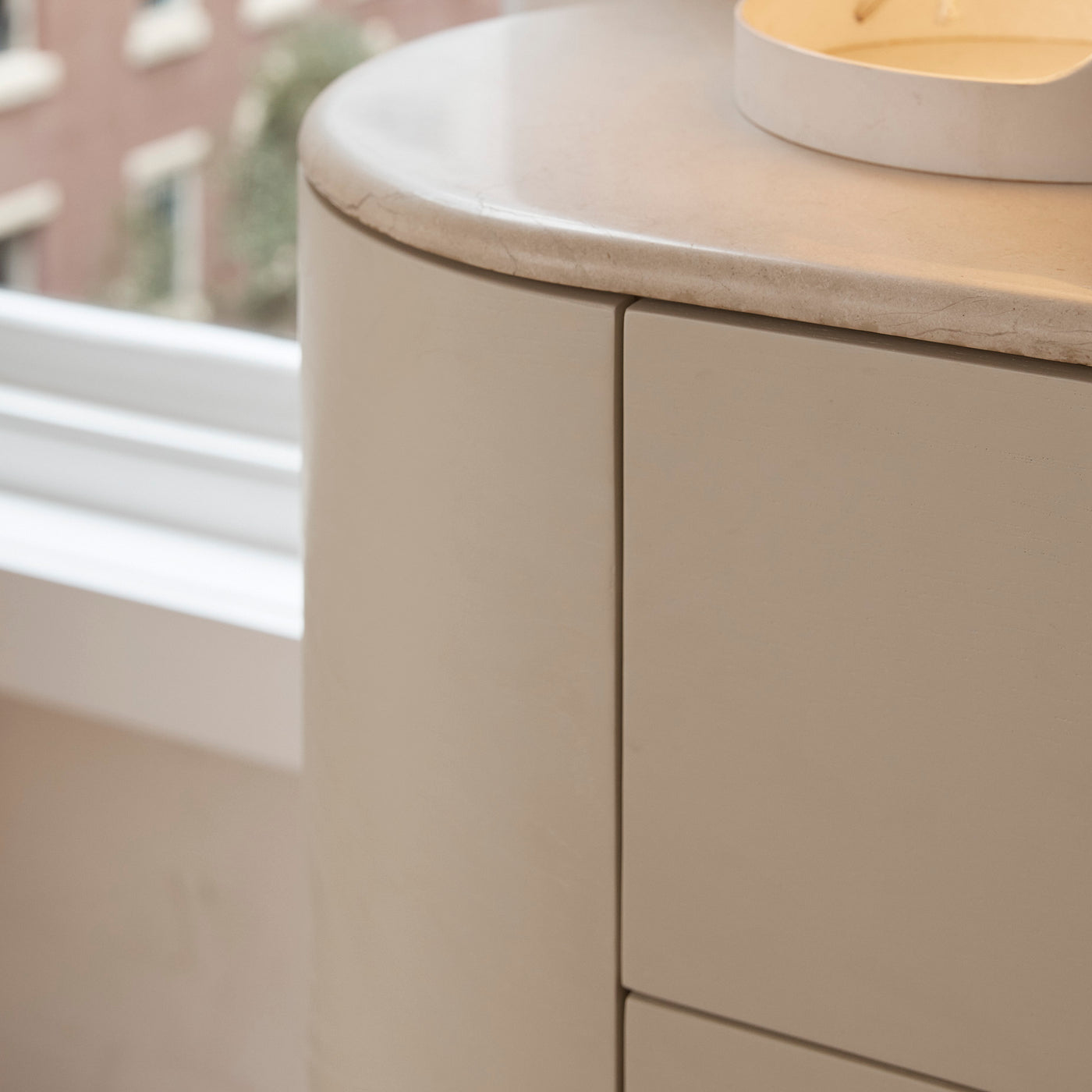 Fin 4 Drawer Tallboy - [ Tofu & Marble Cosmos ]