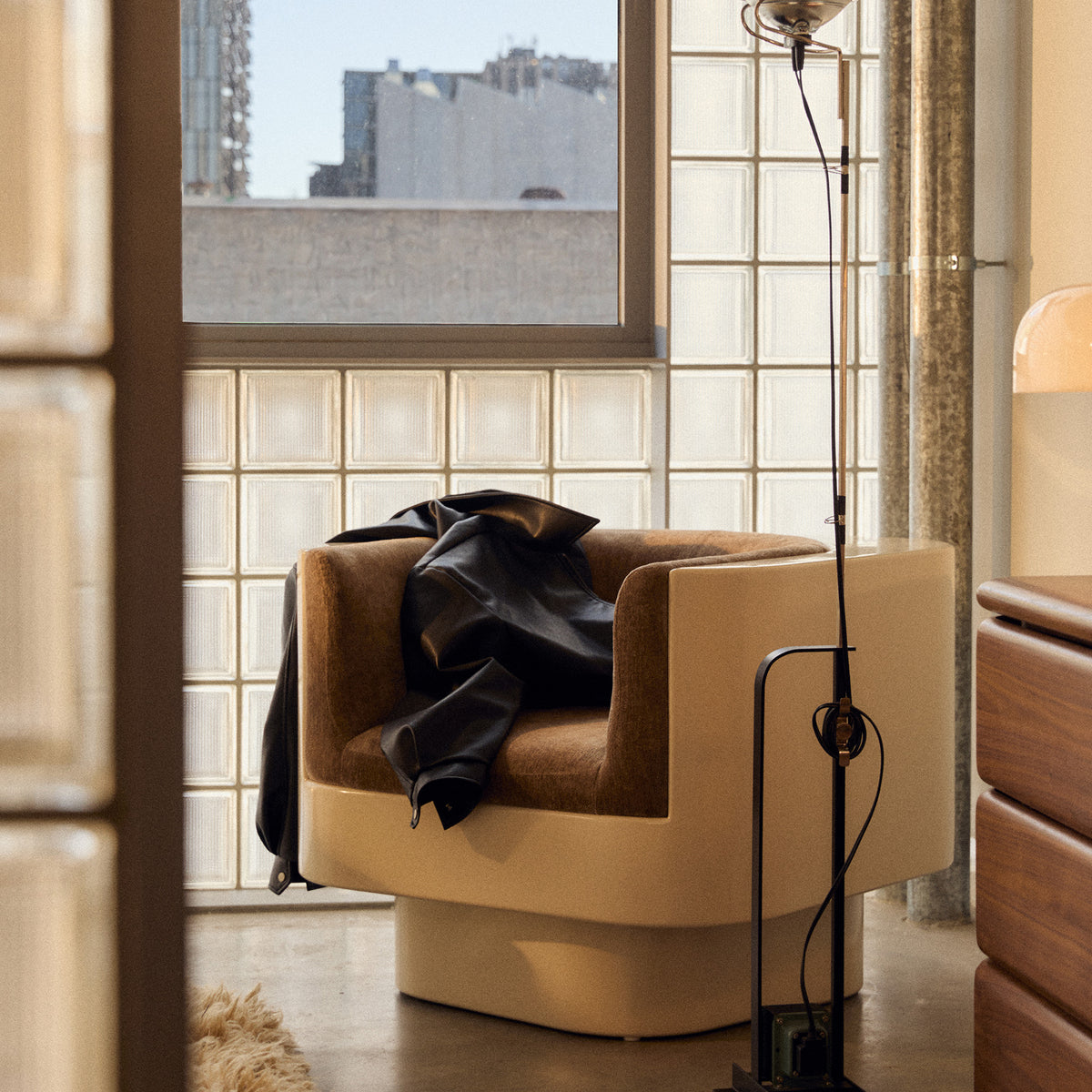 Nico Occasional Chair - [ Amalfi Tabacco ]