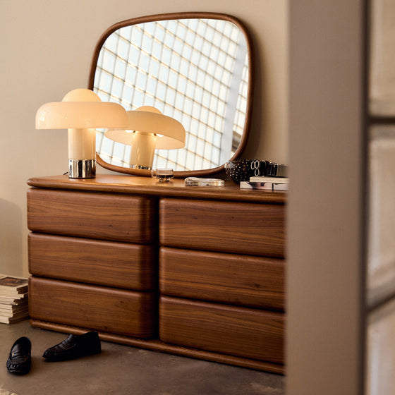 Notte 6 Drawer Storage - [ Walnut ]