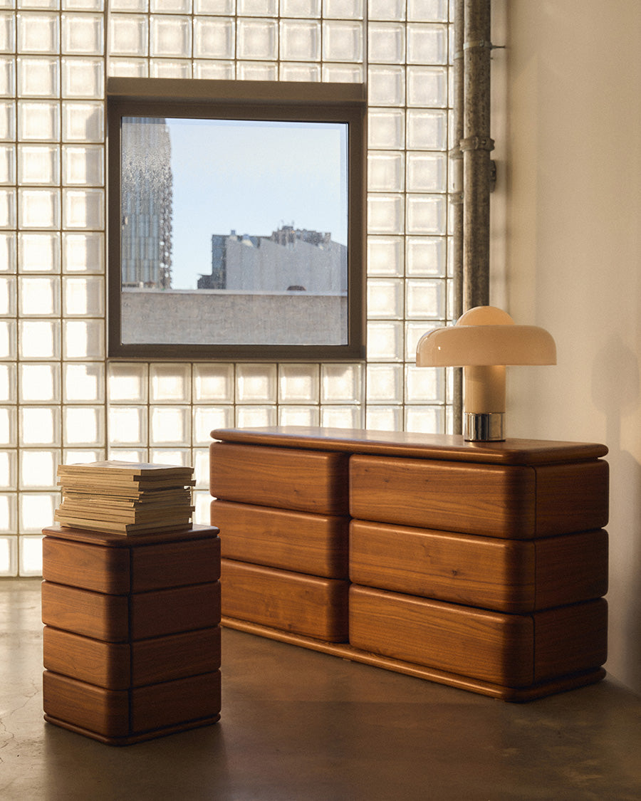 Notte 4 Drawer Storage - [ Walnut ]
