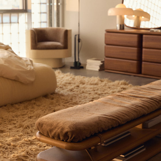 Plinto Bench - [ Oak ]