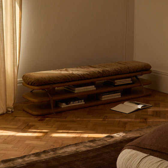 Plinto Bench - [ Oak ]