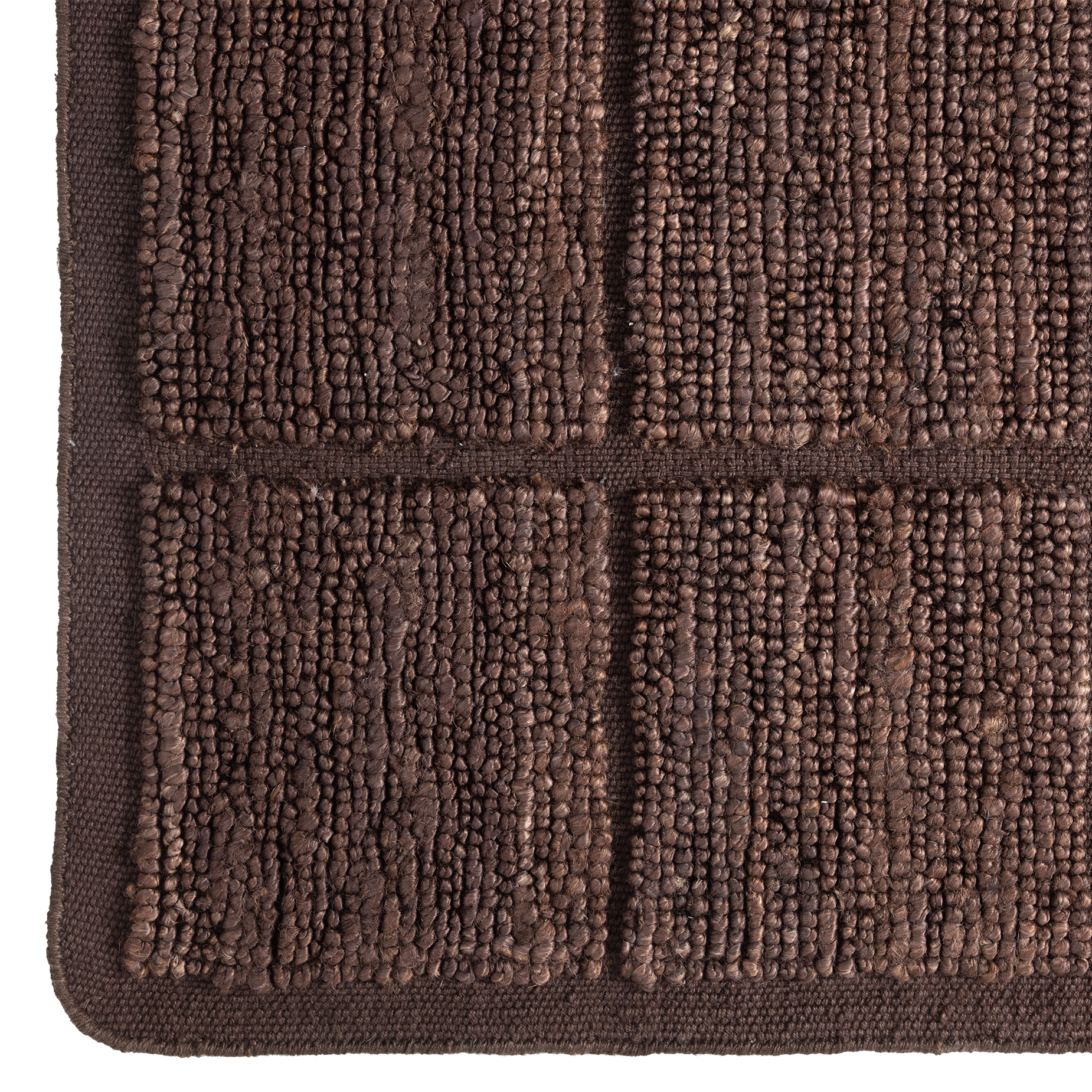 Relief Grid Floor Rug 2 x 3m - [ Grid Espresso ]