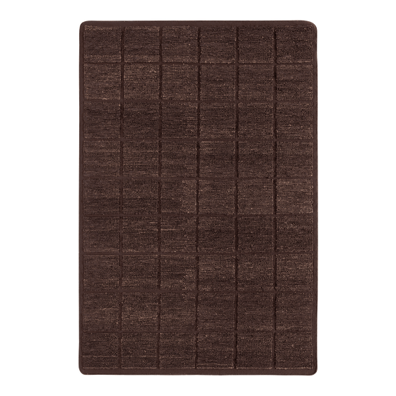 Relief Grid Floor Rug 3 x 4m - [ Grid Espresso ]