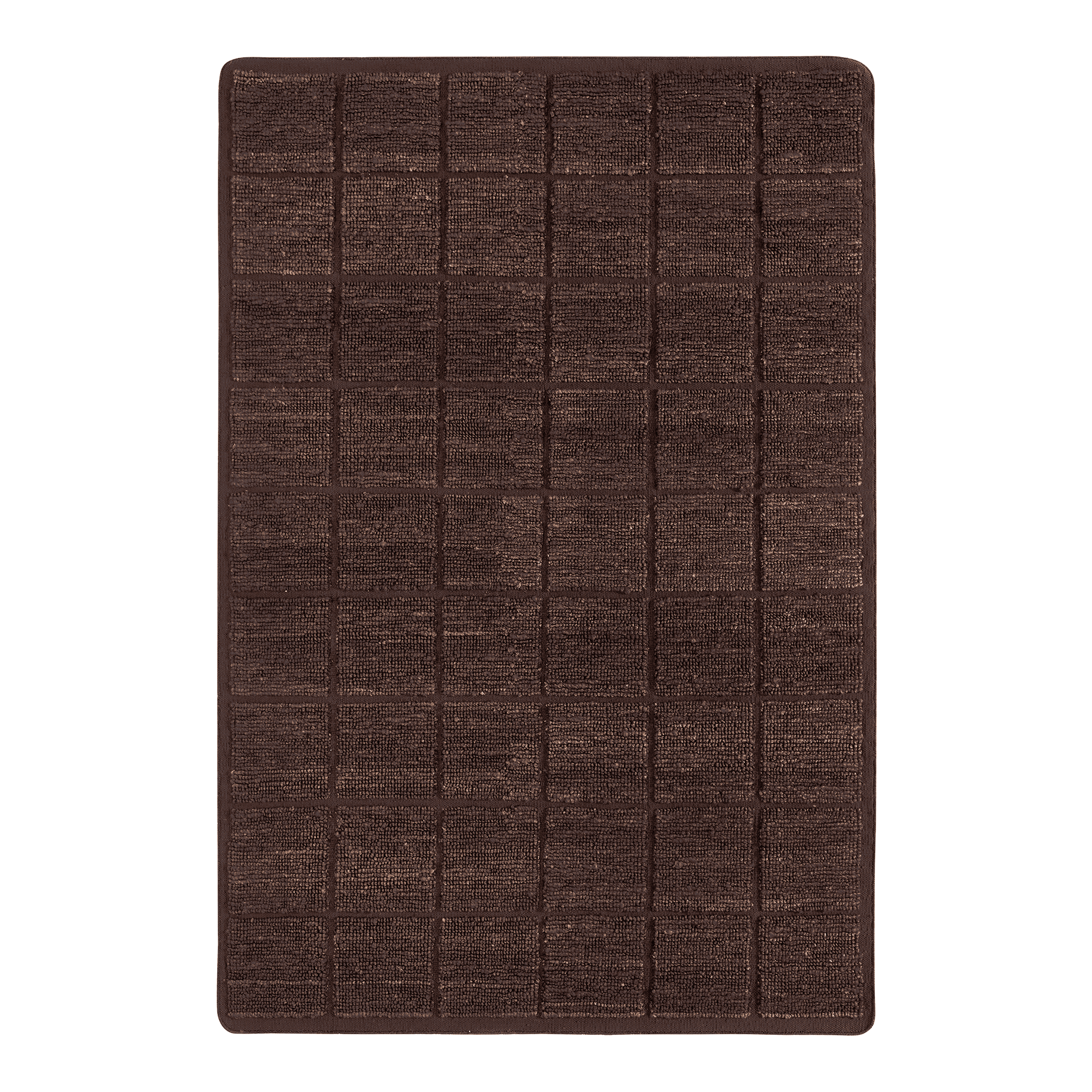 Relief Grid Floor Rug 2 x 3m - [ Grid Espresso ]