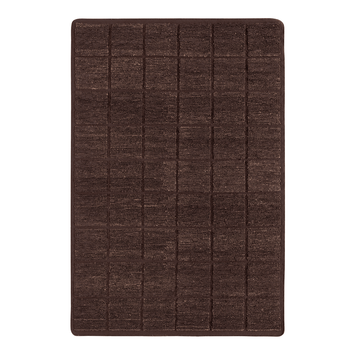 Relief Grid Floor Rug 2 x 3m - [ Grid Espresso ]