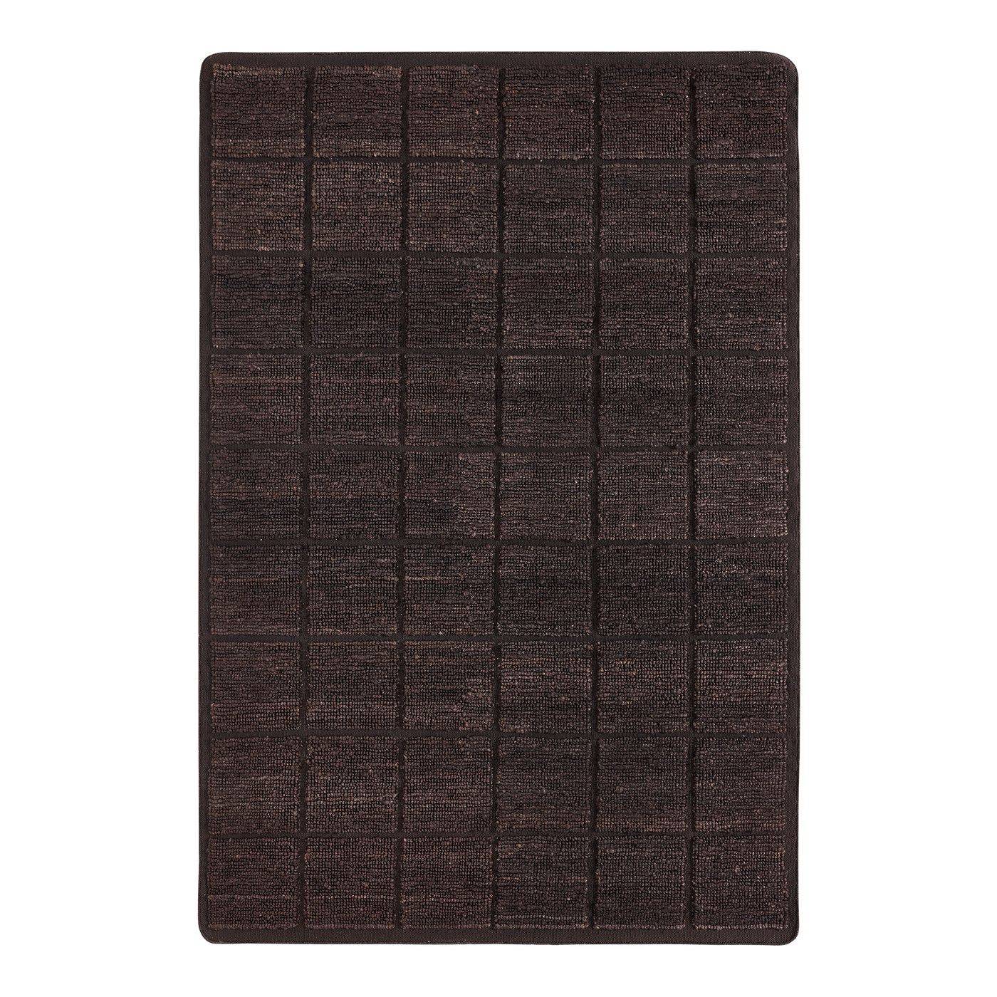 Relief Grid Floor Rug 2 x 3m - [ Grid Espresso ]