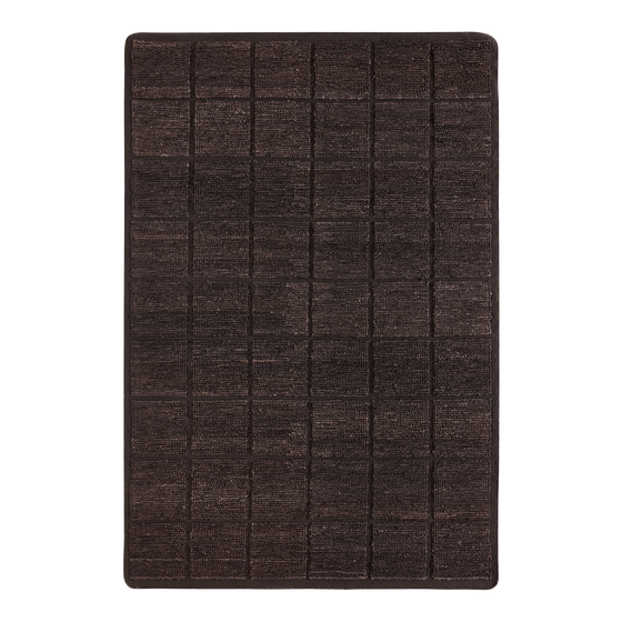 Relief Grid Floor Rug 2 x 3m - [ Grid Espresso ]