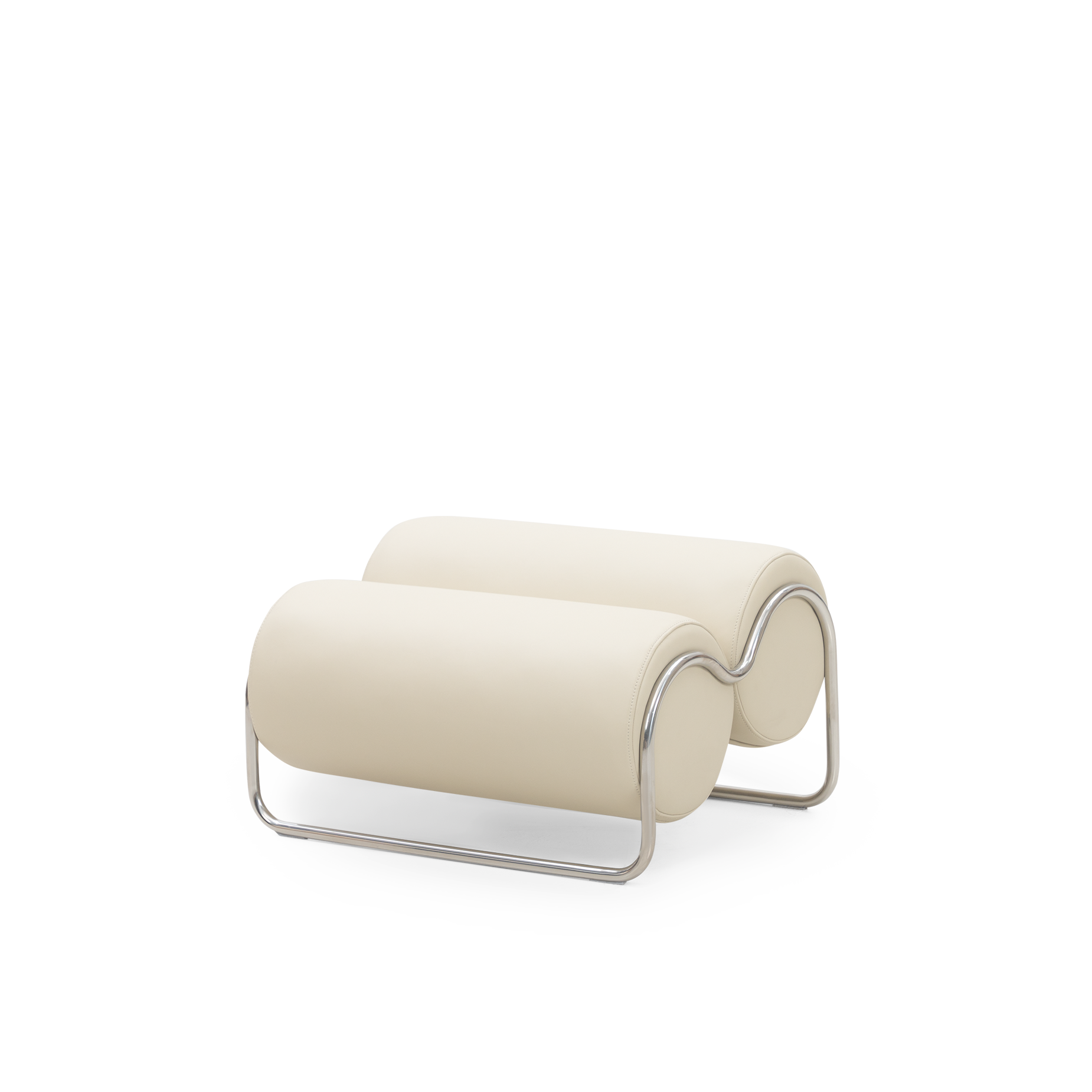 Chromeo Armchair & Ottoman - [ Simpson Cream ]