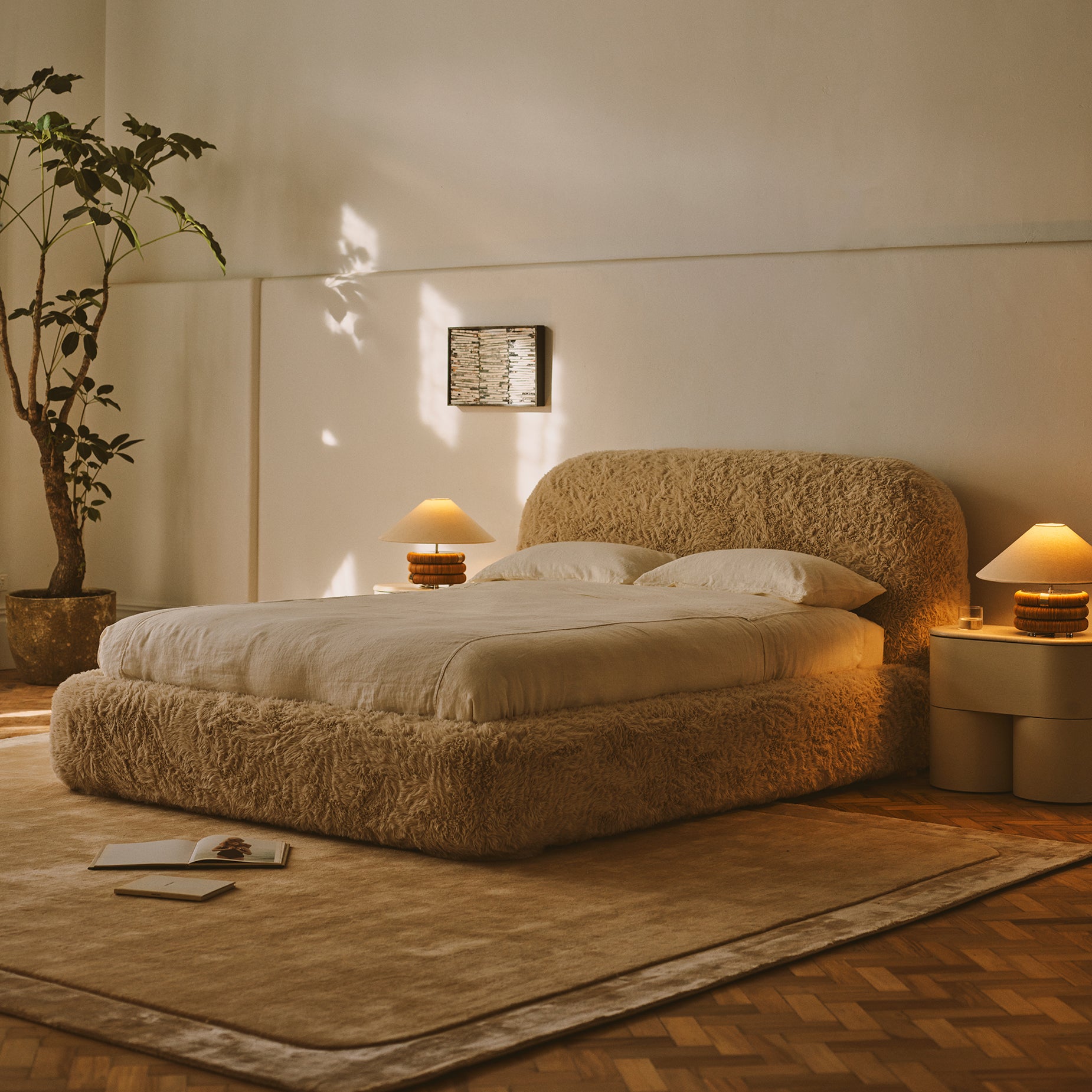 Lull Queen Bed - [ Paddington Cashew ]