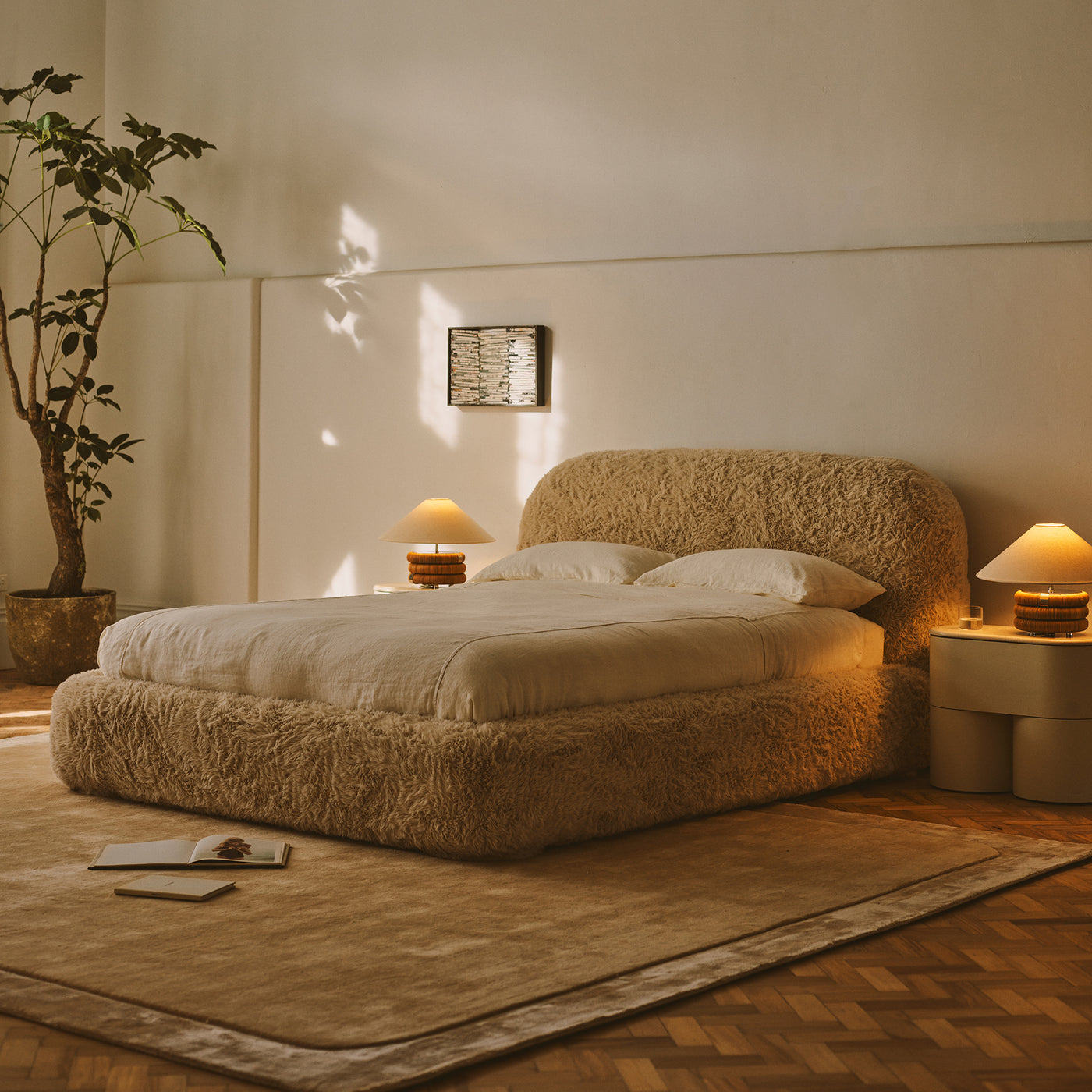 Lull Queen Bed - [ Paddington Cashew ]
