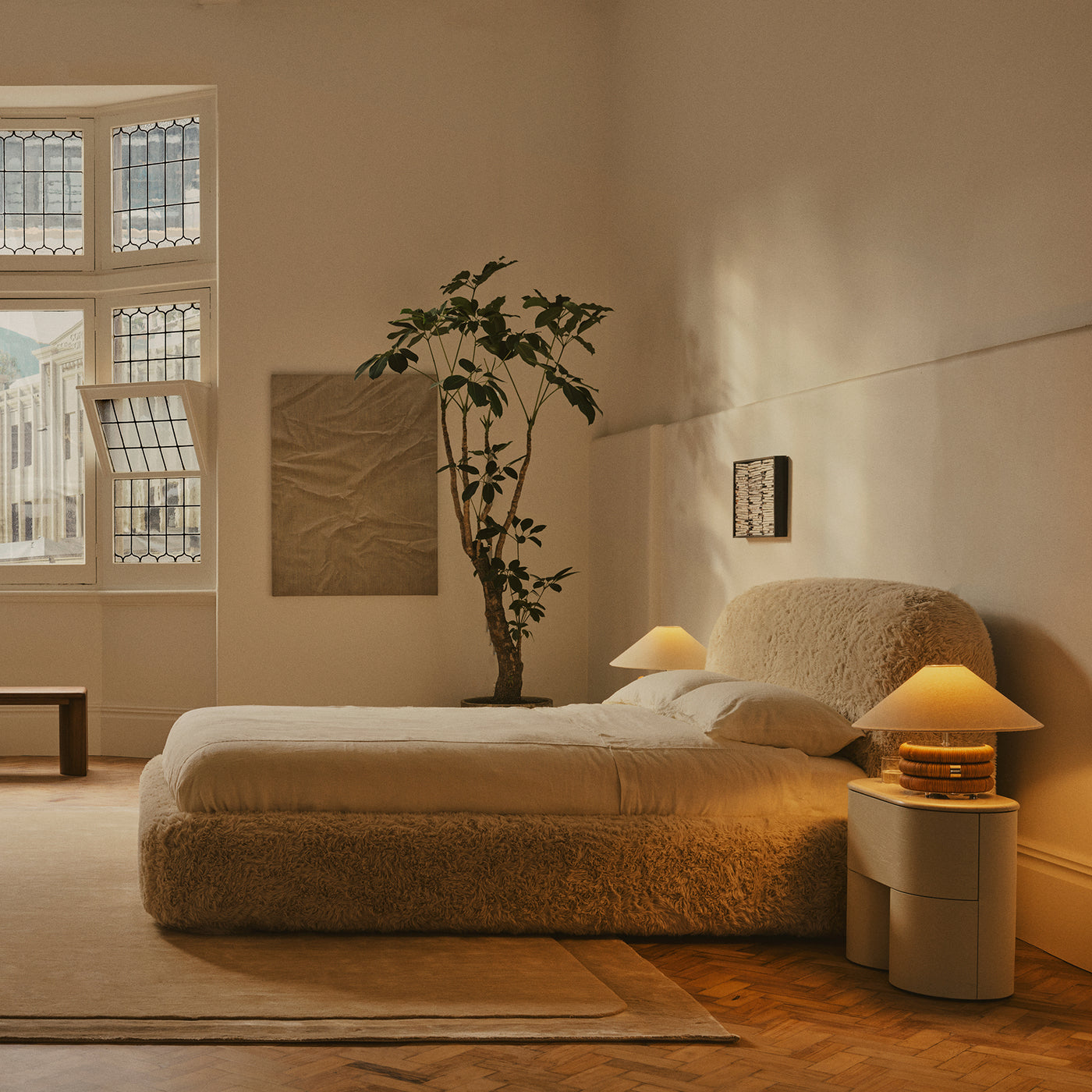 Lull King Bed - [ Paddington Cashew ]
