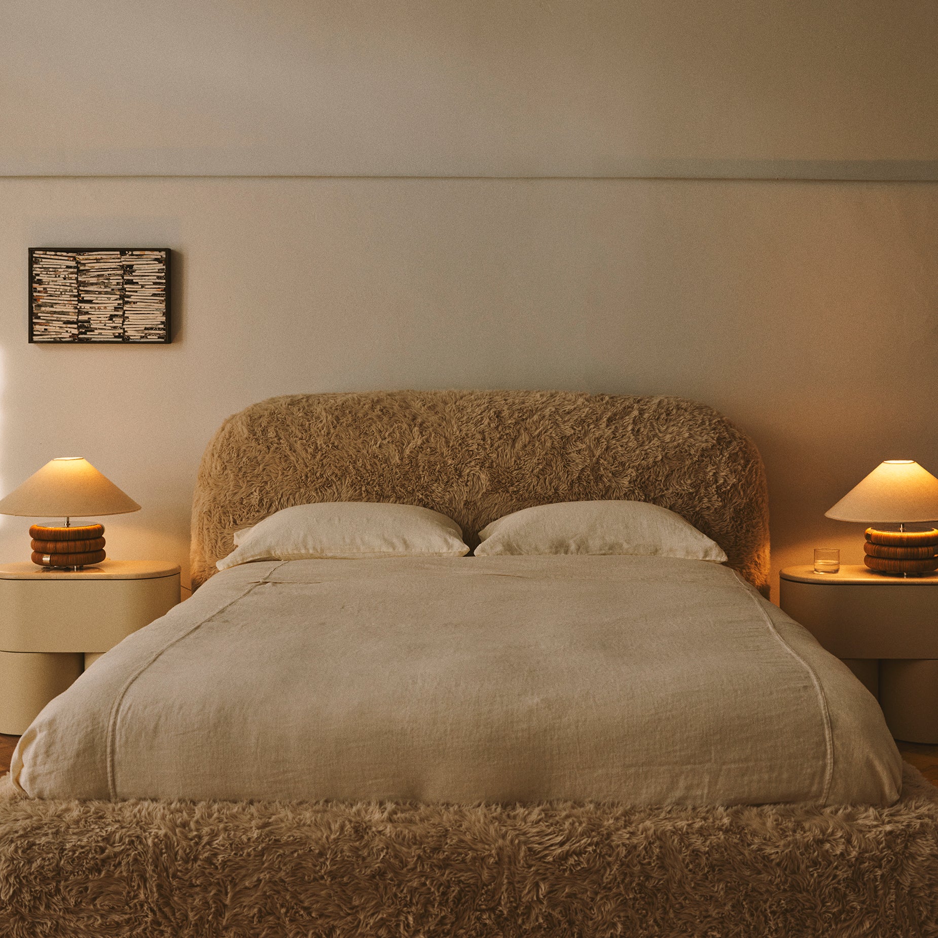 Lull Queen Bed - [ Paddington Cashew ]