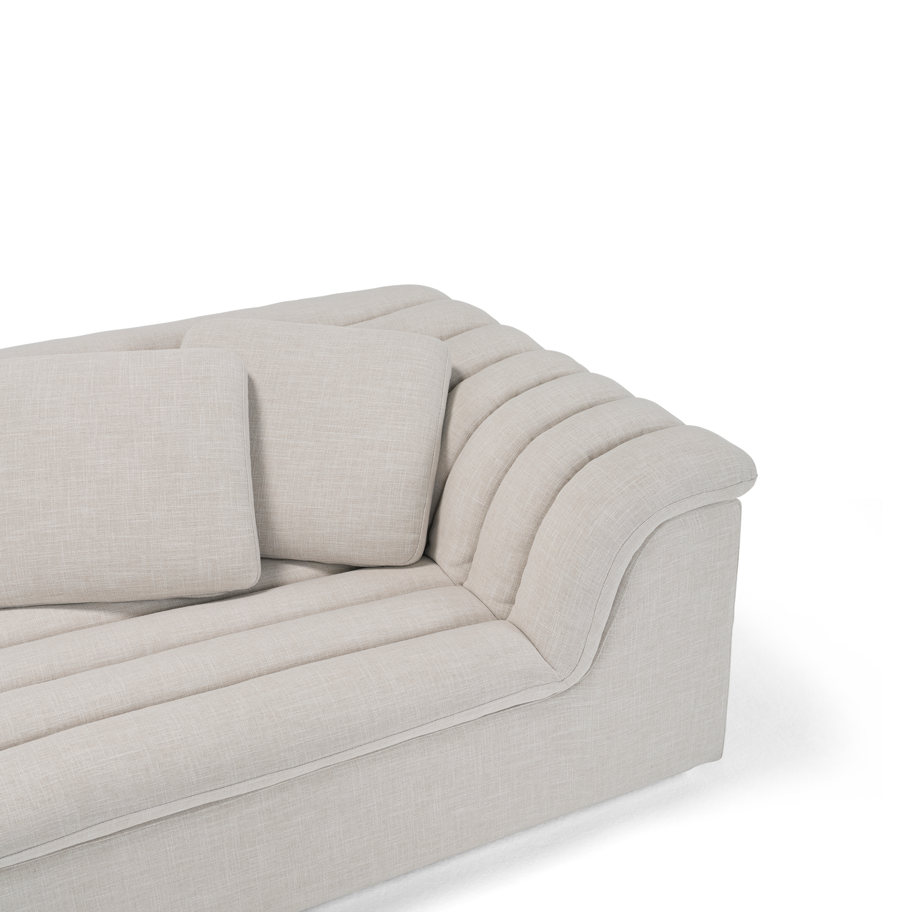 Float 4 Seat Sofa - [ Byron Oyster ]