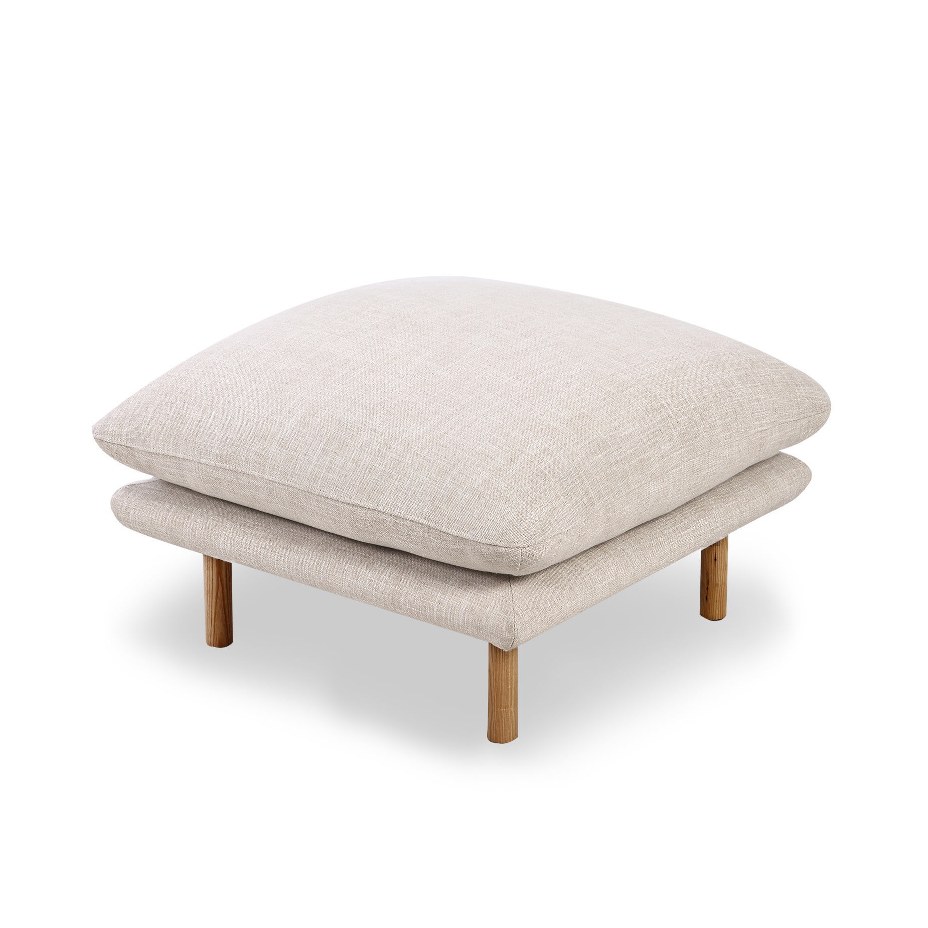 Zephyr Ottoman - [ Byron Oyster ]