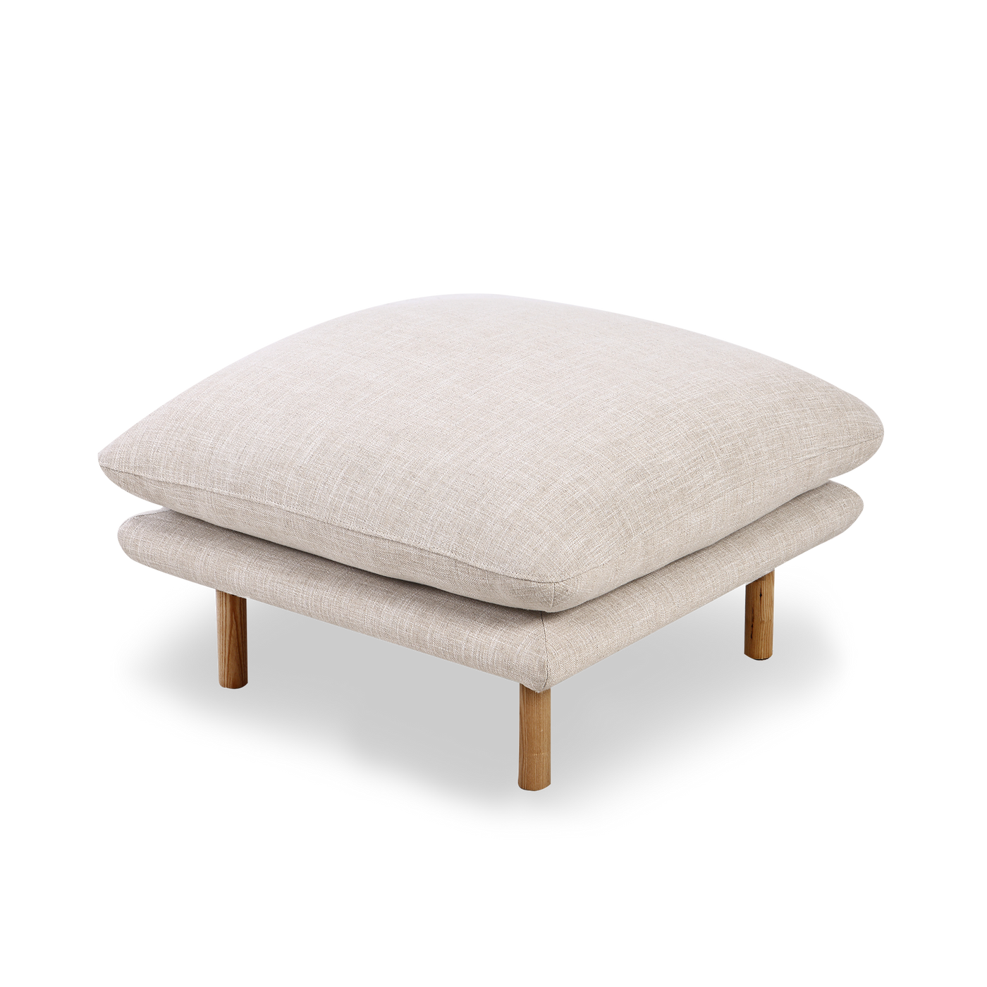 Zephyr Ottoman - [ Byron Oyster ]