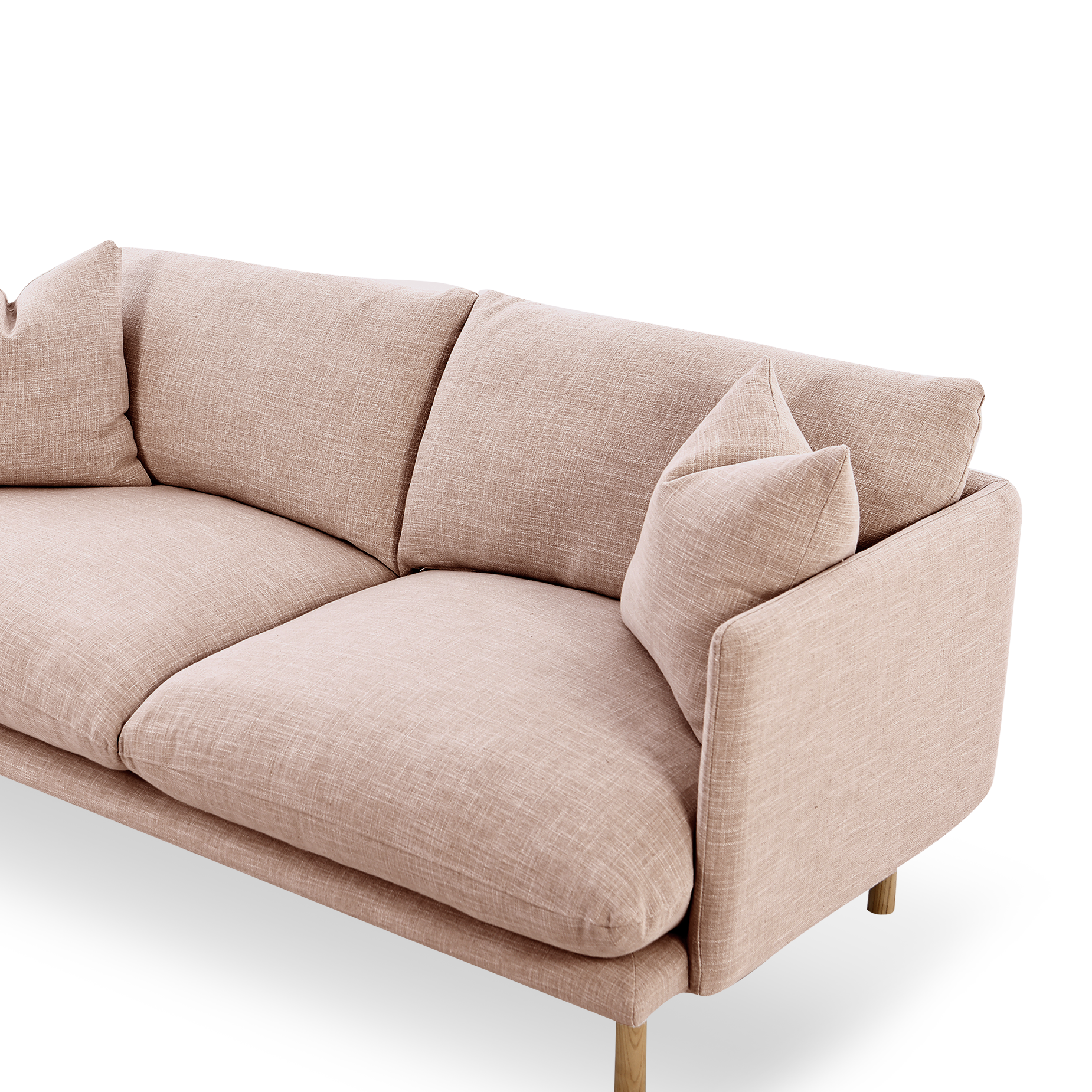 Zephyr 2.5 Seat Sofa - [ Byron Biscuit ]