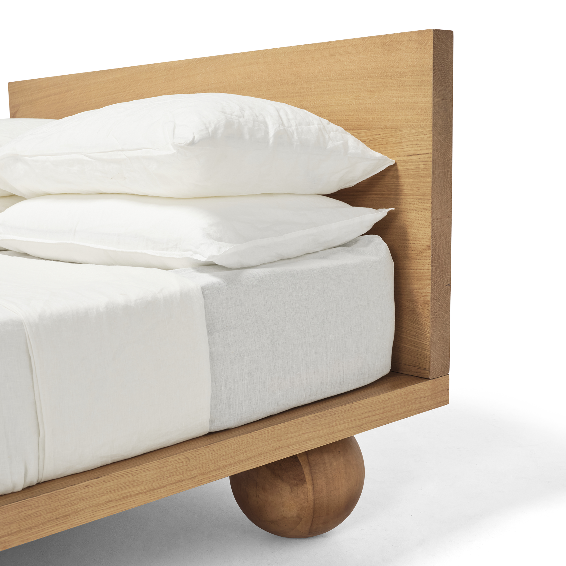 Yoko King Bed - [ Oak ]