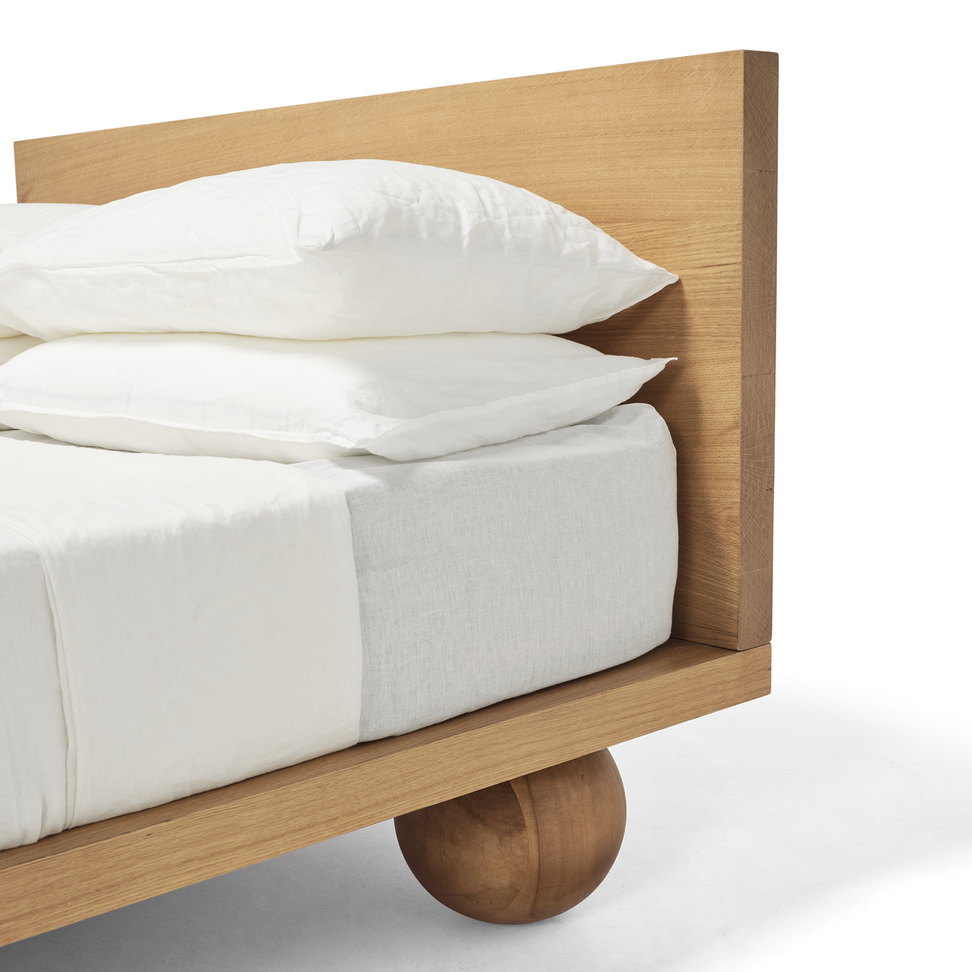 Yoko King Bed - [ Oak ]