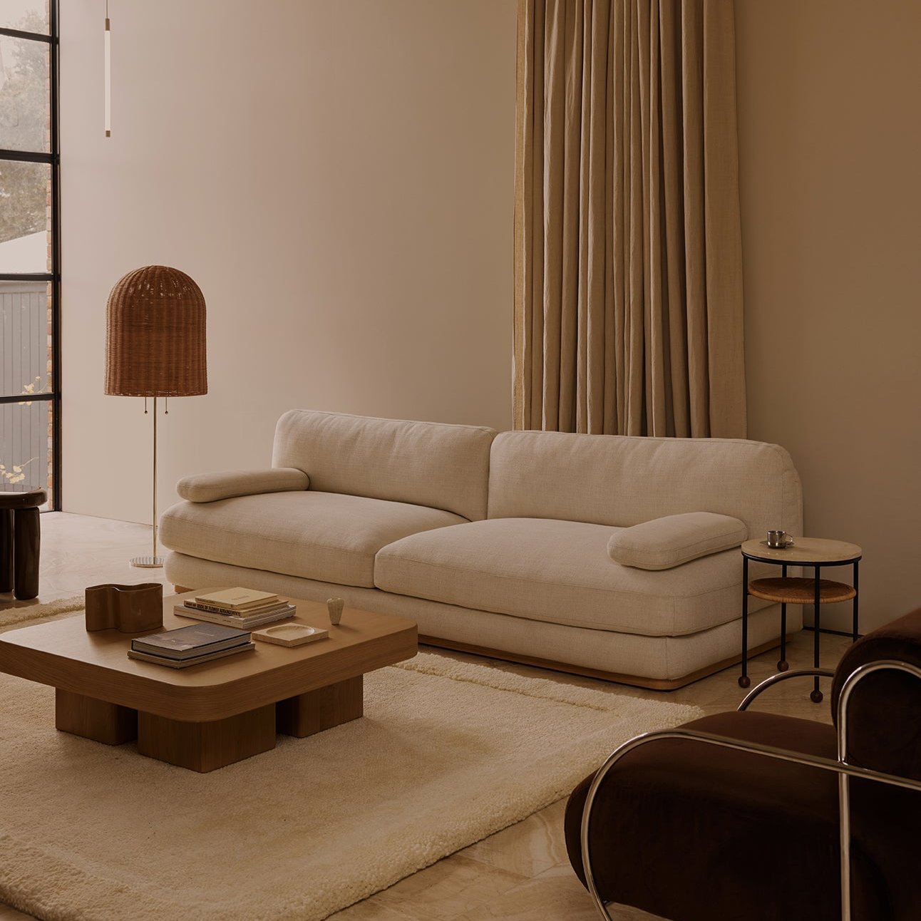 Stack 4 Seat Sofa - [ Hyams Sable ]