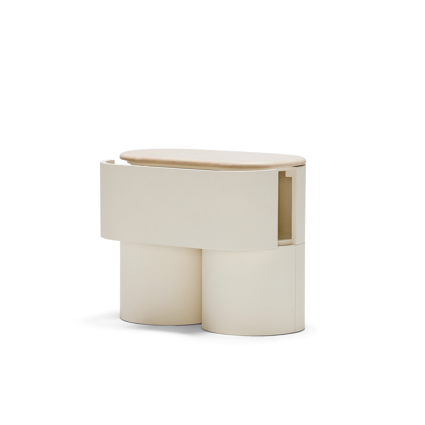 Fin Bedside - [ Tofu & Marble Cosmos Crema ]