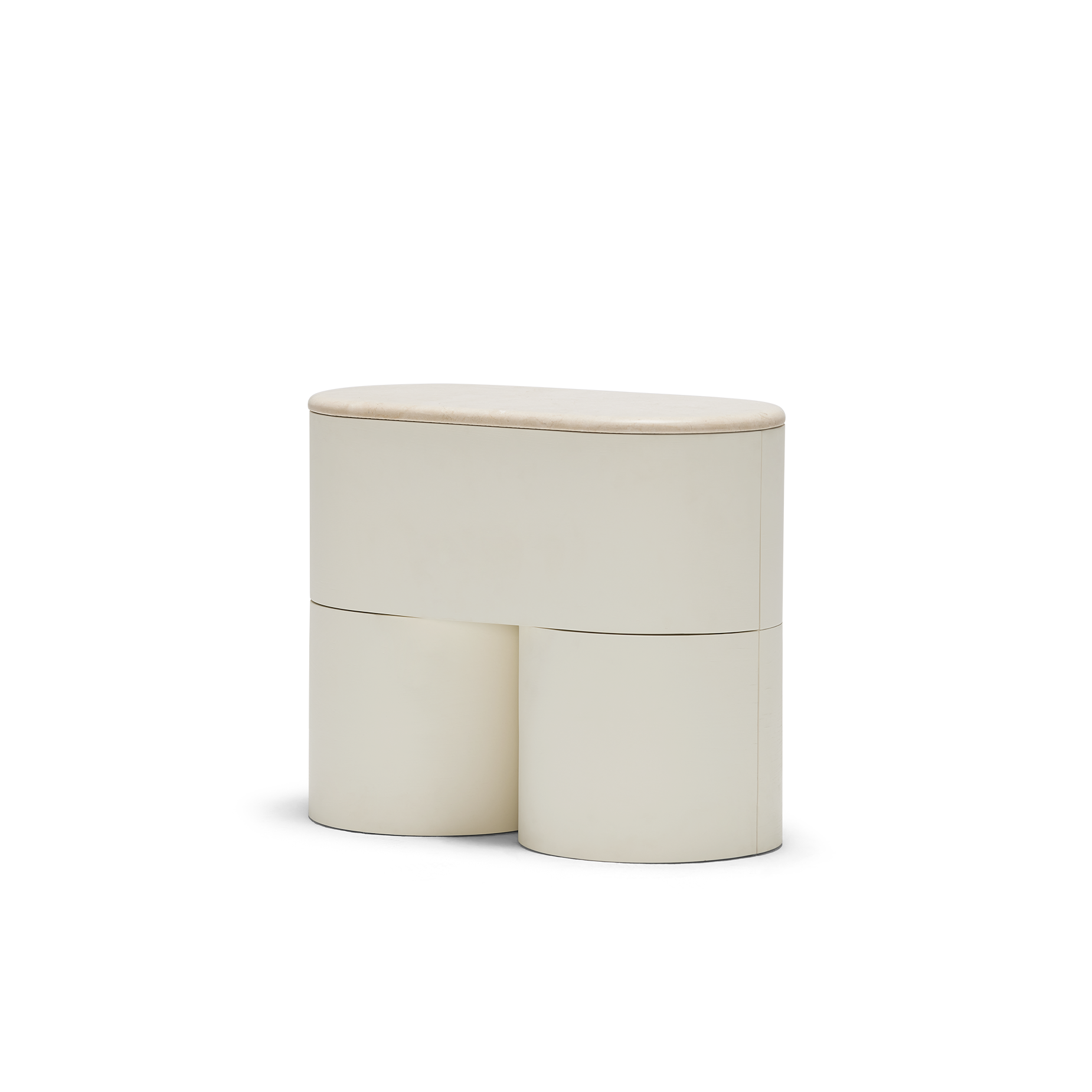 Fin Bedside - [ Tofu & Marble Cosmos Crema ]