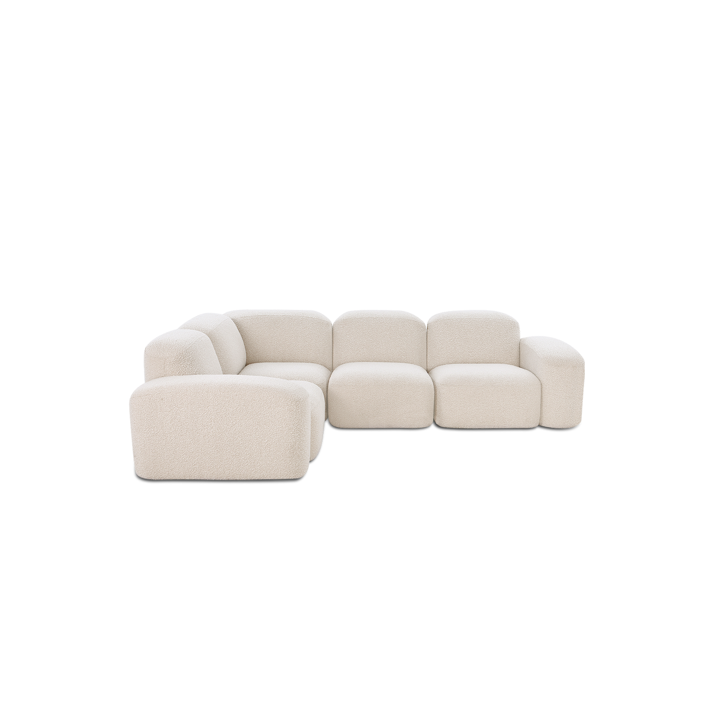Muse 4 Piece Modular Sofa - [ Bronte Whipped Cream ]