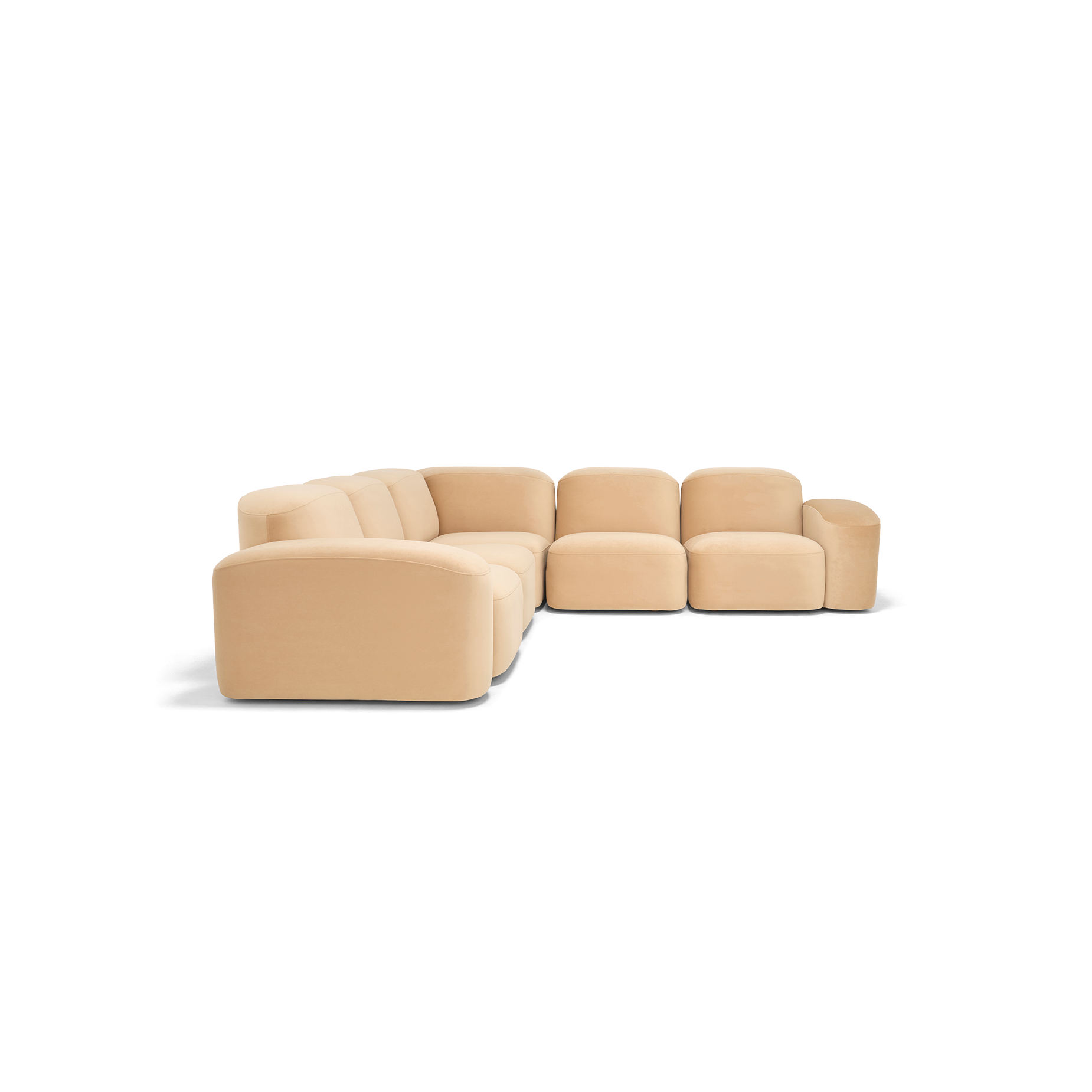 Muse 5 Piece Modular Sofa - [ Malibu Dune ]