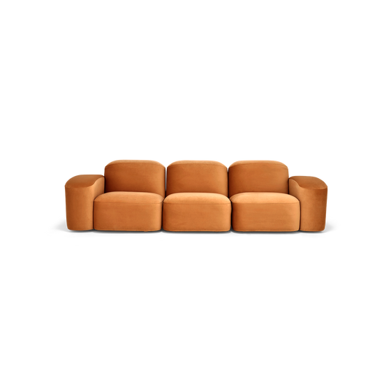 Muse 3 Seat Sofa - [ Malibu Caramel ]