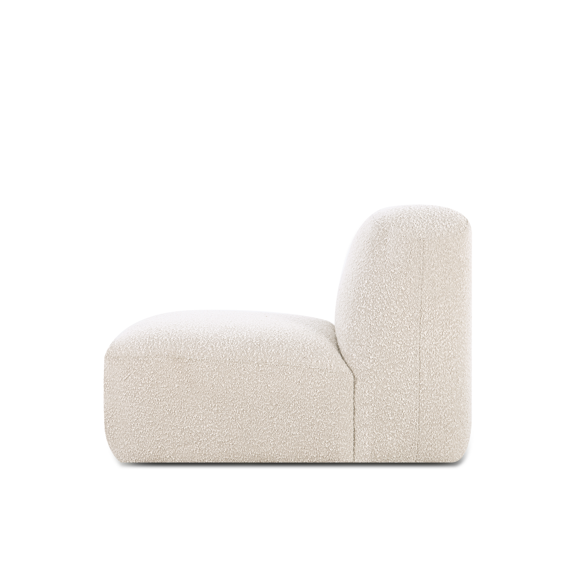 Muse Armless Modular Piece - [ Bronte Whipped Cream ]