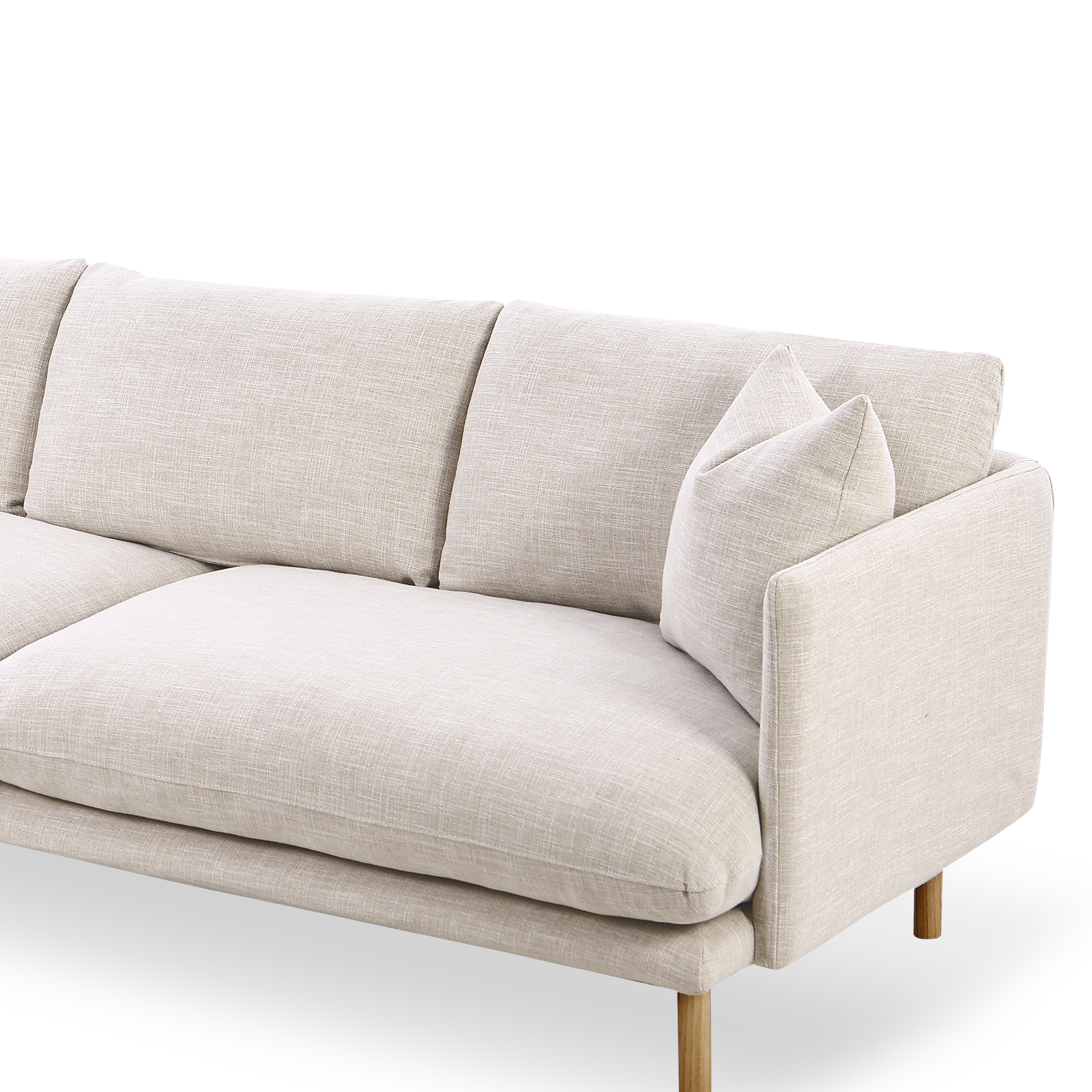 Zephyr 3.5 Seat Sofa - [ Byron Oyster ]
