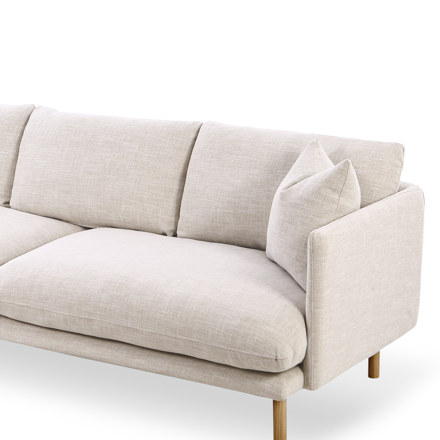 Zephyr 3.5 Seat Sofa - Byron Oyster | ELLISON STUDIOS.