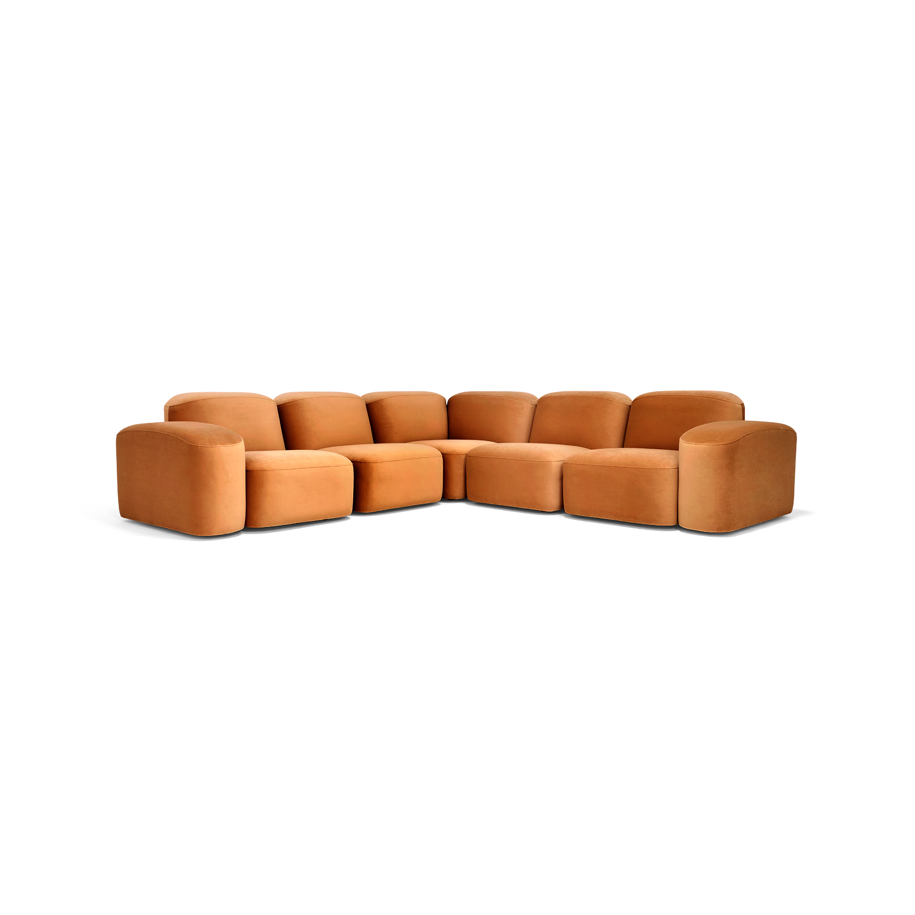 Muse 5 Piece Modular Sofa - [ Malibu Caramel ]