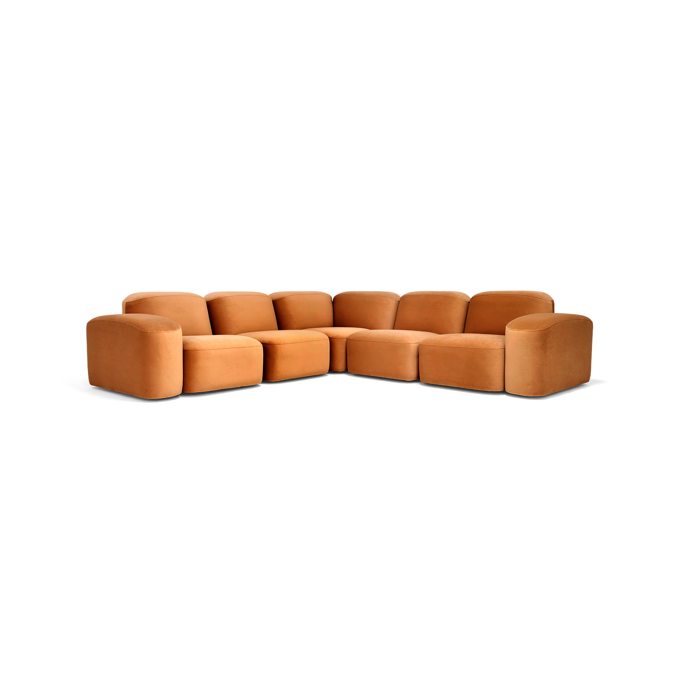 Muse 5 Piece Modular Sofa - [ Malibu Caramel ]