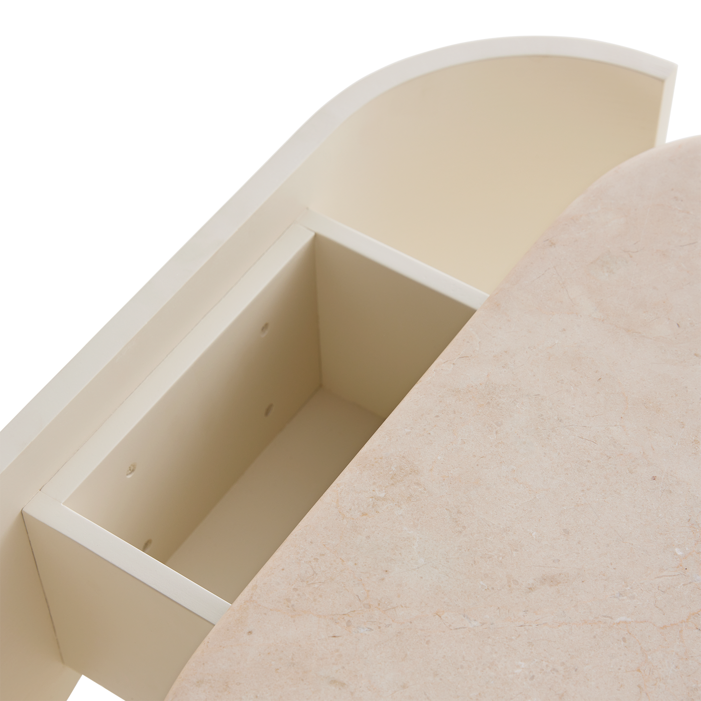 Fin Bedside - [ Tofu & Marble Cosmos Crema ]