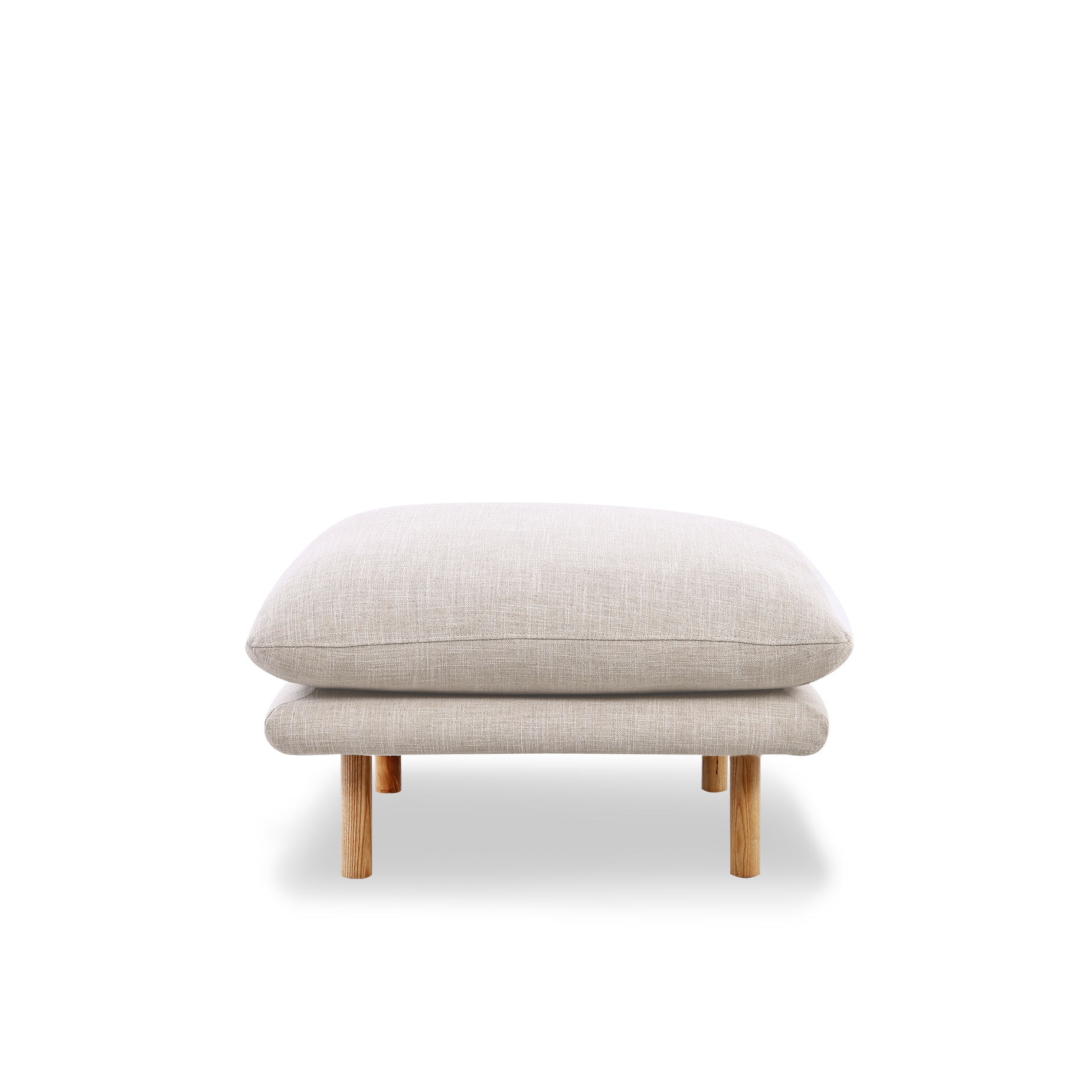 Zephyr Ottoman - [ Byron Oyster ]