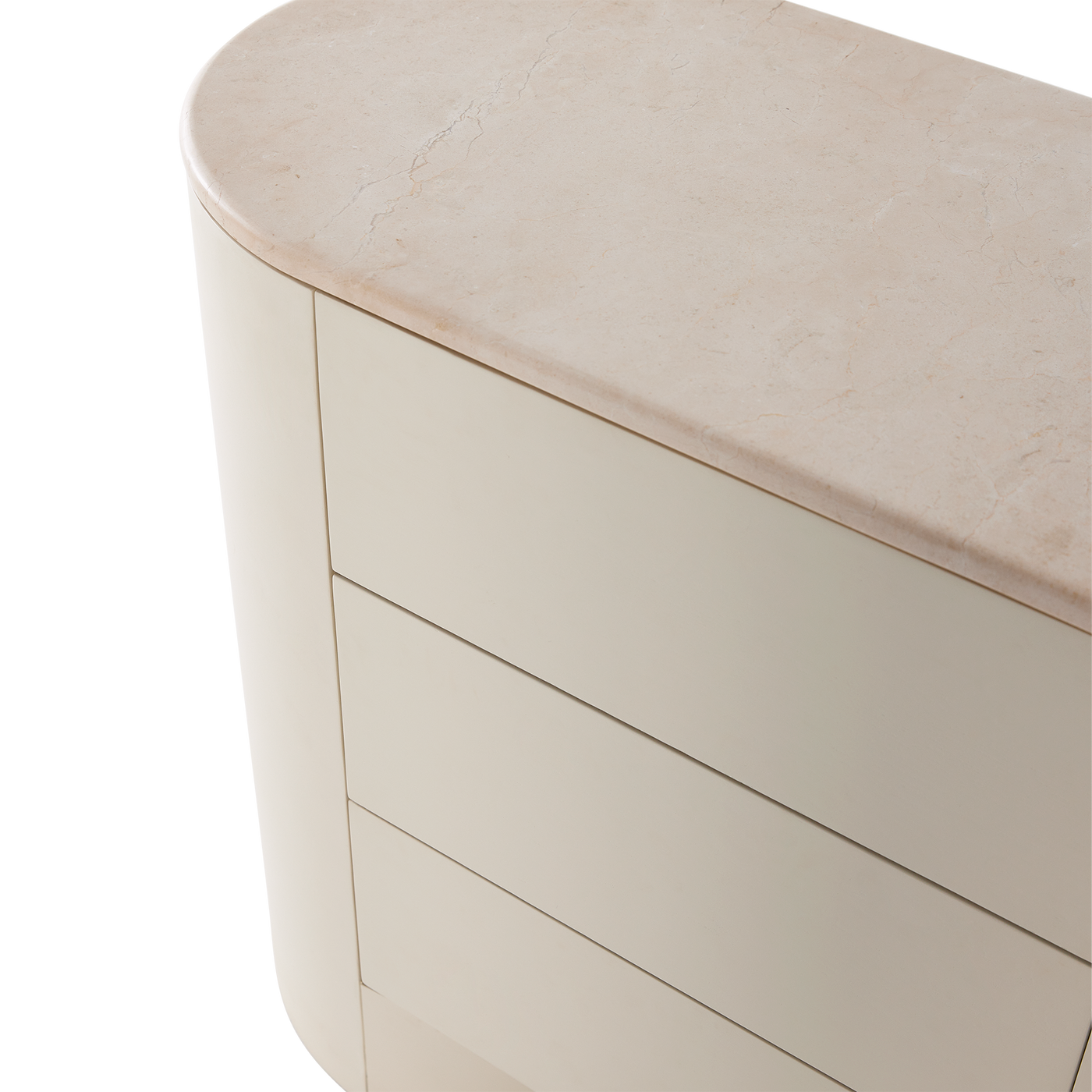 Fin 6 Drawer Dresser - [ Tofu & Marble Cosmos Crema ]