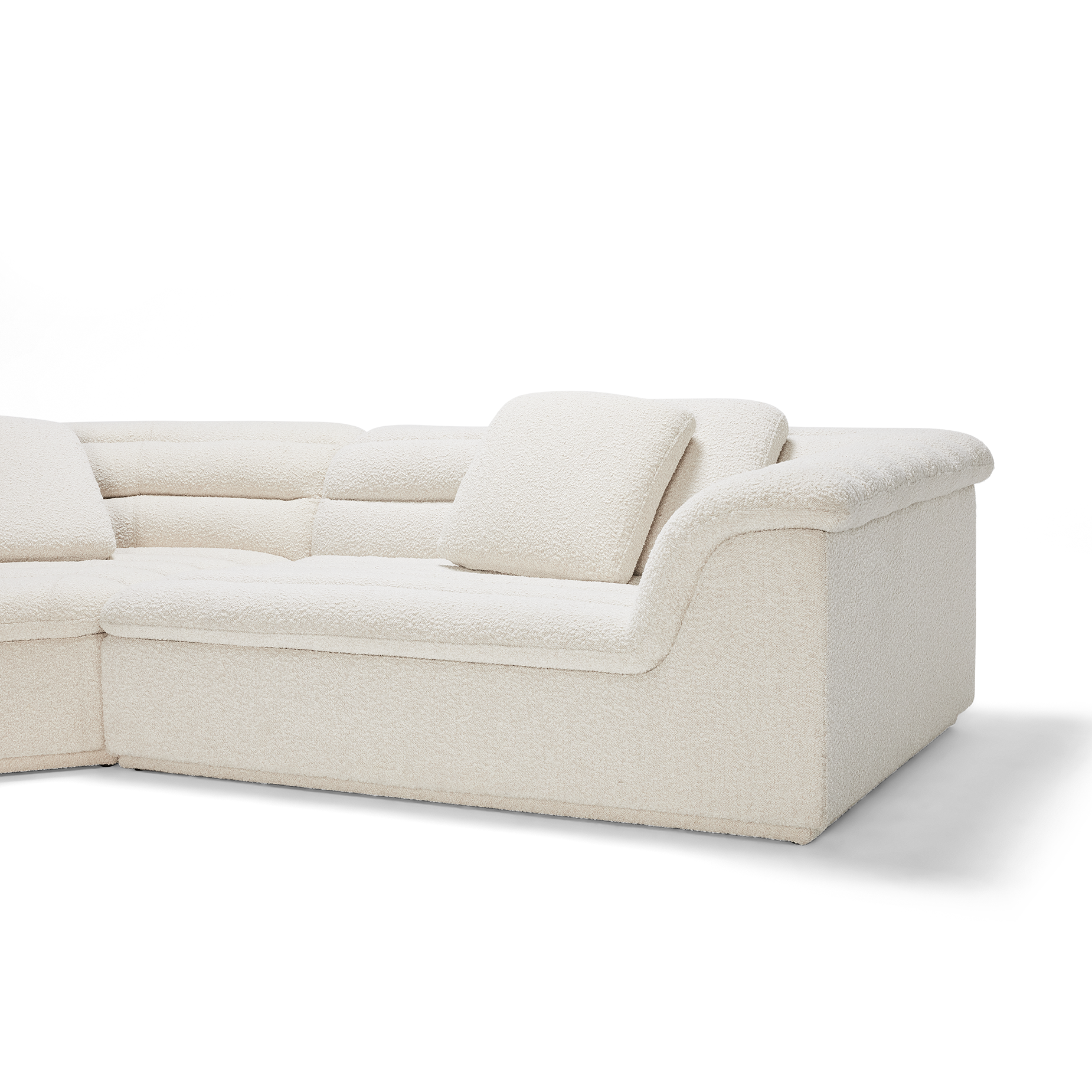 Float 3 Piece Modular Sofa - [ Bronte La Creme ]
